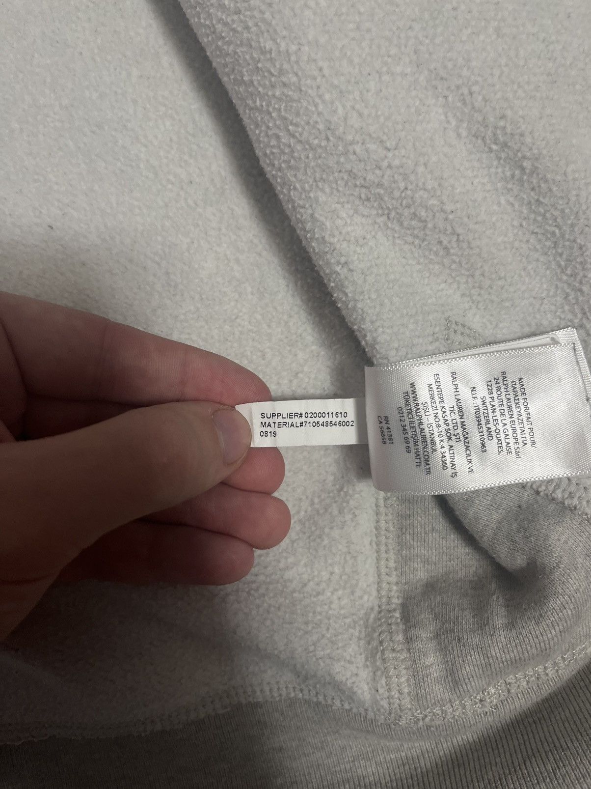 Polo Ralph Lauren Beautiful grey Zip-Up Hoodie Polo ralph lauren Size US M / EU 48-50 / 2 - 7 Thumbnail
