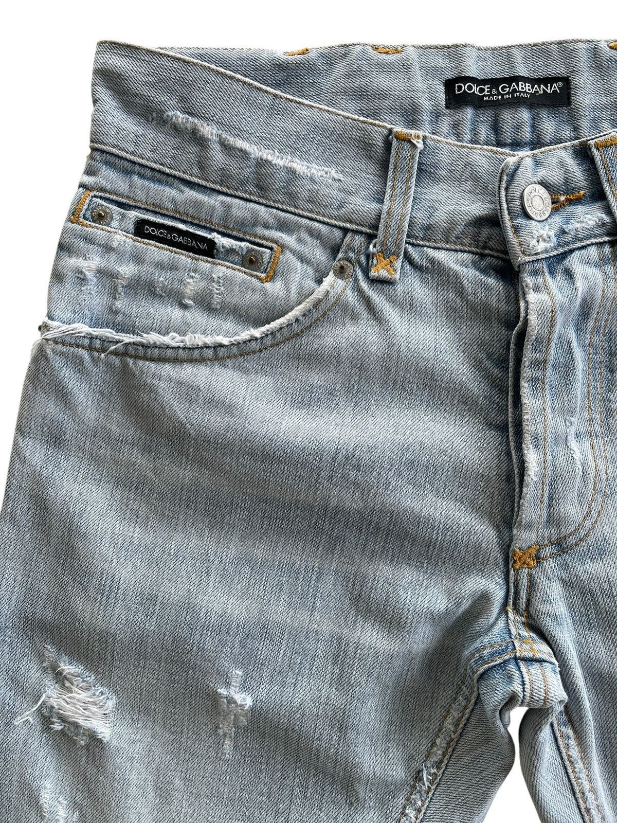 Dolce & Gabbana Dolce & Gabbana Ripped Distressed Denim Size US 30 / EU 46 - 5 Thumbnail