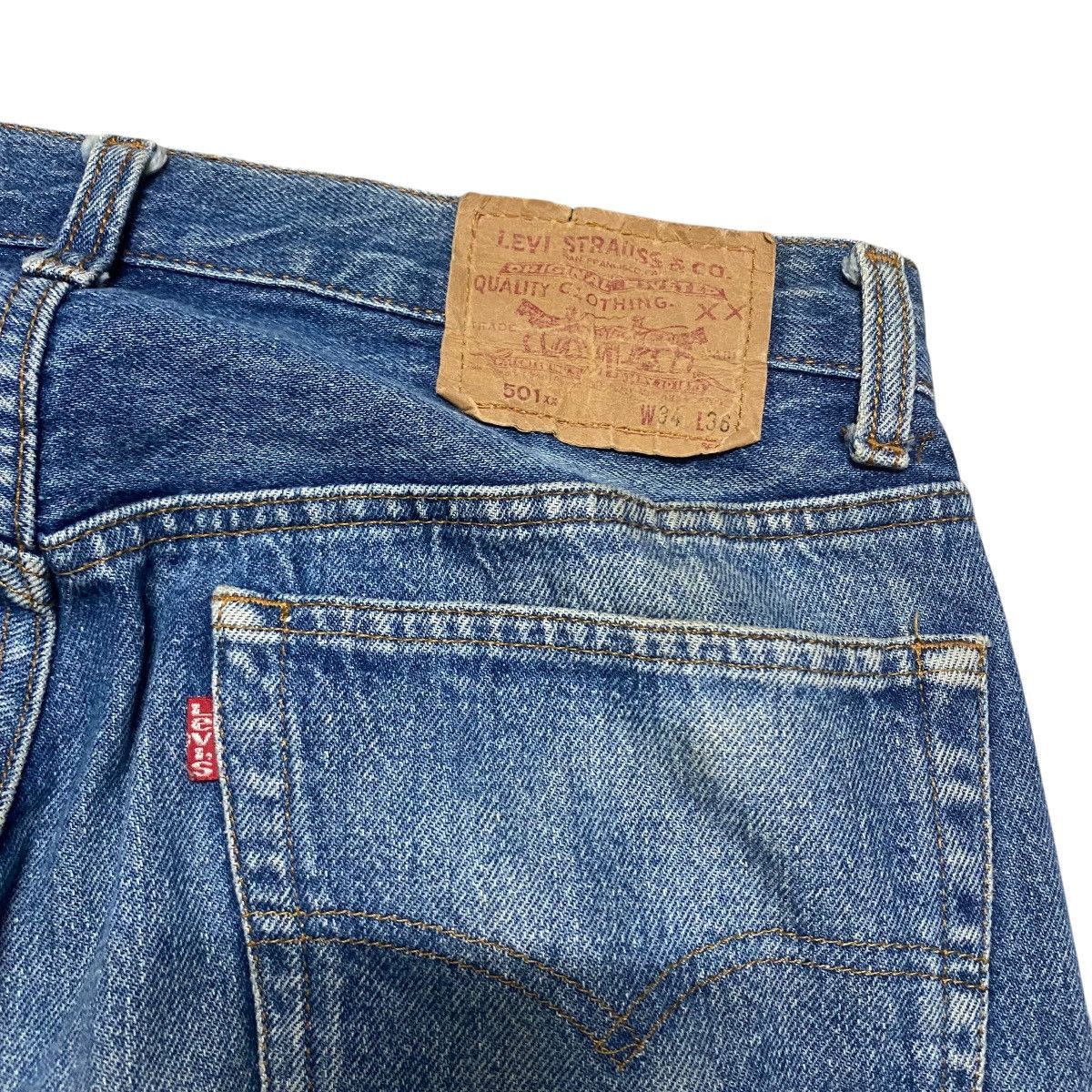 Levi's Vintage 80s Levis 501xx Distressed Jeans Size US 32 / EU 48 - 12 Thumbnail