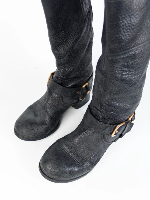 Prada Vintage Y2K Western 2000s Prada Cowboy Boots Size US 6.5 / IT 36.5 - 3 Thumbnail