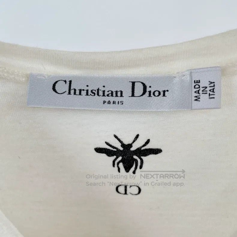 Dior Dior White letter T-shirt Size S / US 4 / IT 40 - 5 Thumbnail