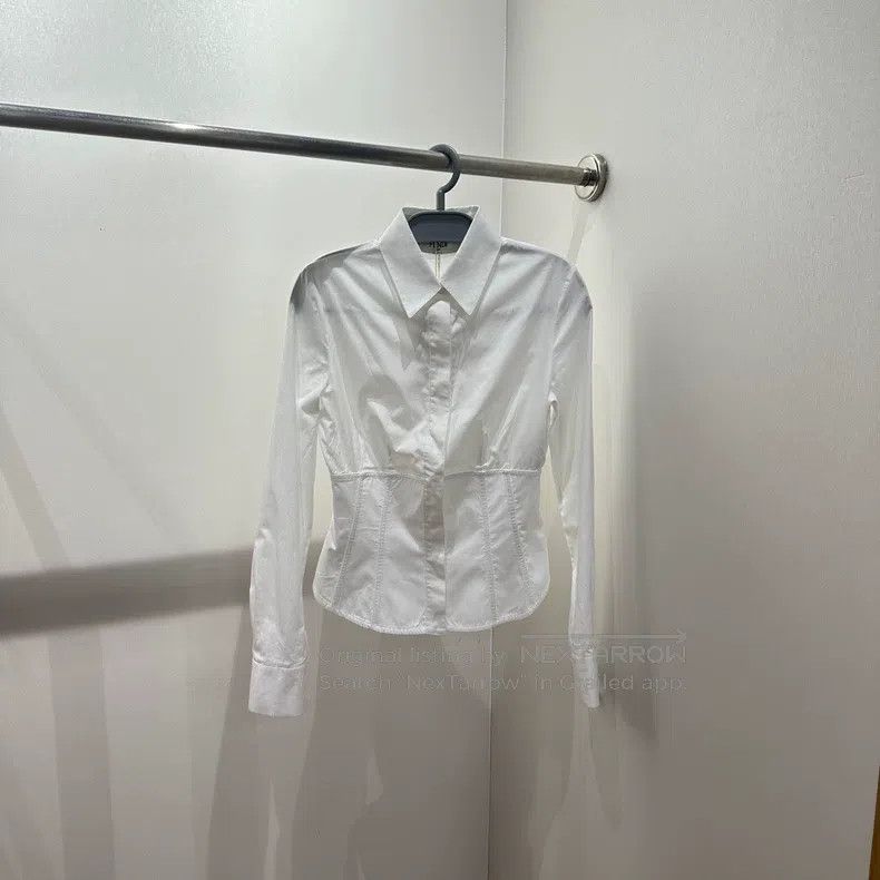 Fendi Fendi Waist-cinching white shirt Size XXS / US 00 / IT 34 - 1 Thumbnail