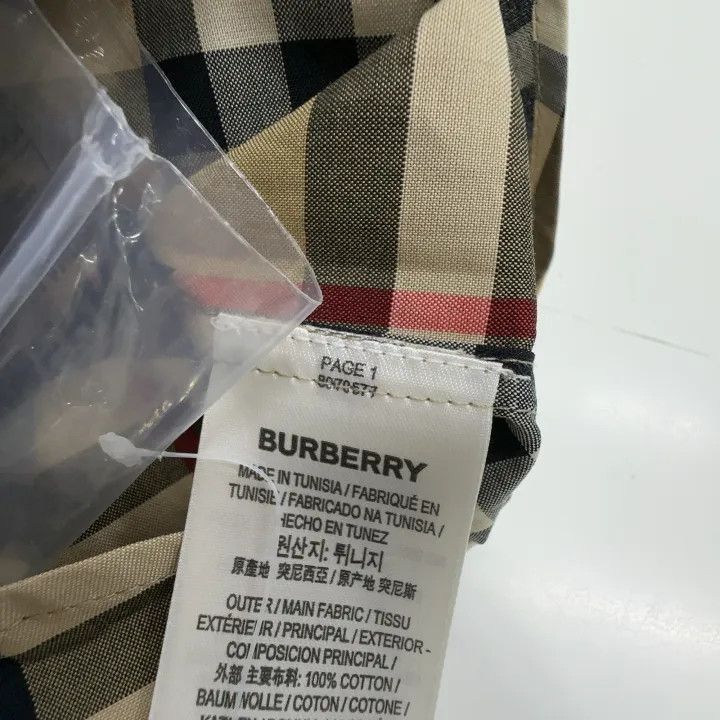 Burberry Burberry Burberry Beige Plaid Long Sleeve Button-Up Shirt- Size US XXL / EU 58 / 5 - 3 Thumbnail