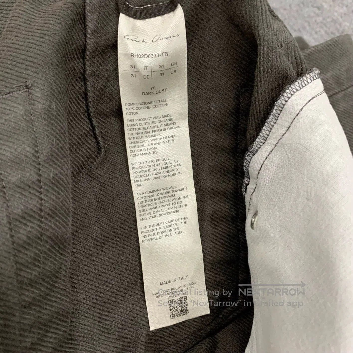 Rick Owens Rick Owens Brown Denim Jeans Size 31. Size US 31 - 5 Thumbnail