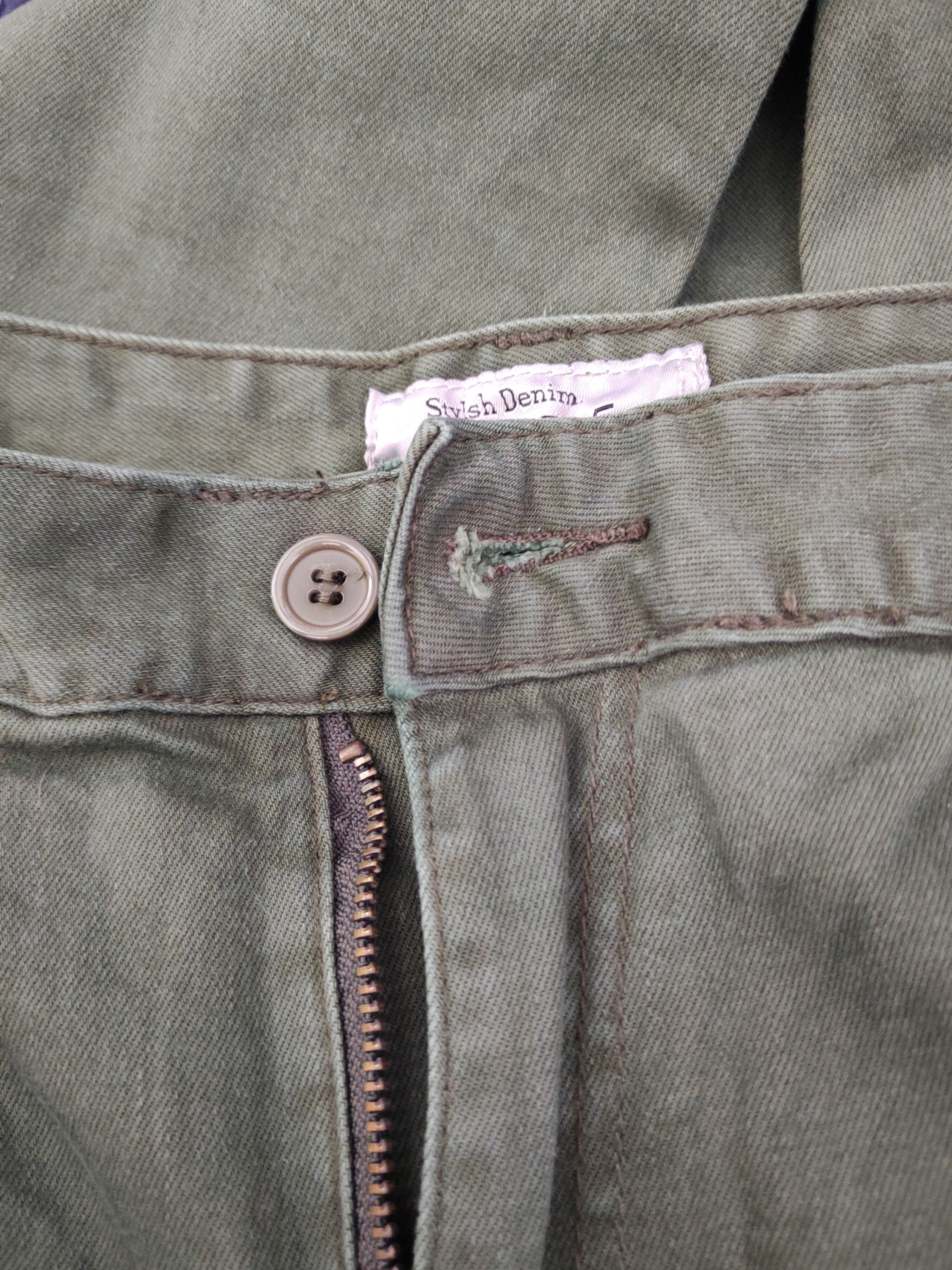 Japanese Brand DLL Invisible Green Multipocket Tactical Cargo Pants #263 Size 31" - 15 Thumbnail