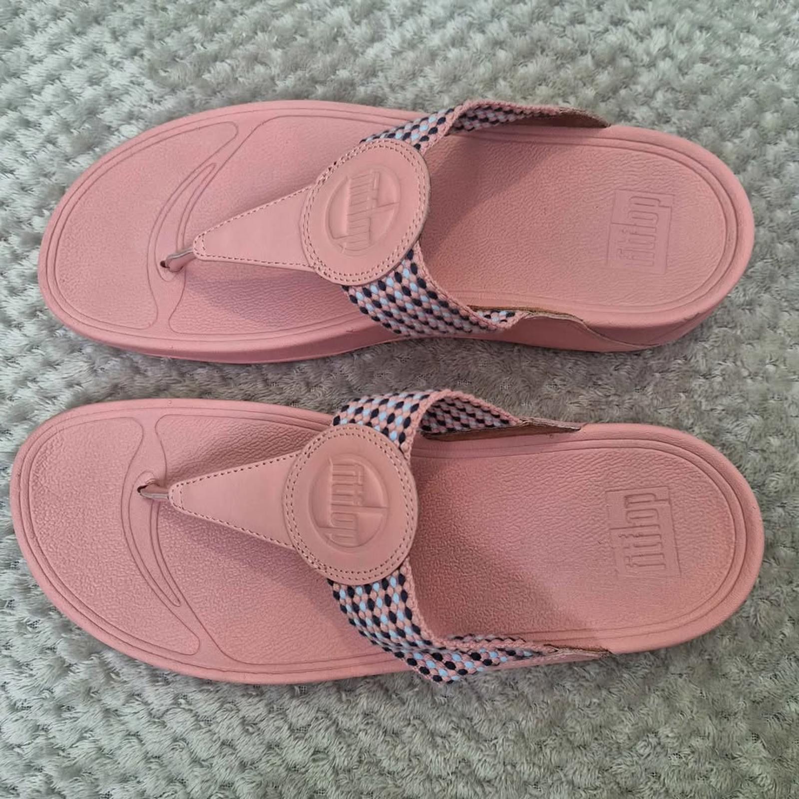 Designer FITFLOP Walkstar Fine Strap Toe Coral Pink size US/AU 10 Size ONE SIZE - 4 Thumbnail