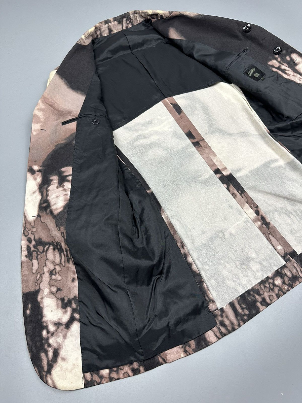 Jean Paul Gaultier 🔥Rare Sick🔥Jean Paul Gaultier Homme Face Graphic Blazer Size 48R - 10 Thumbnail