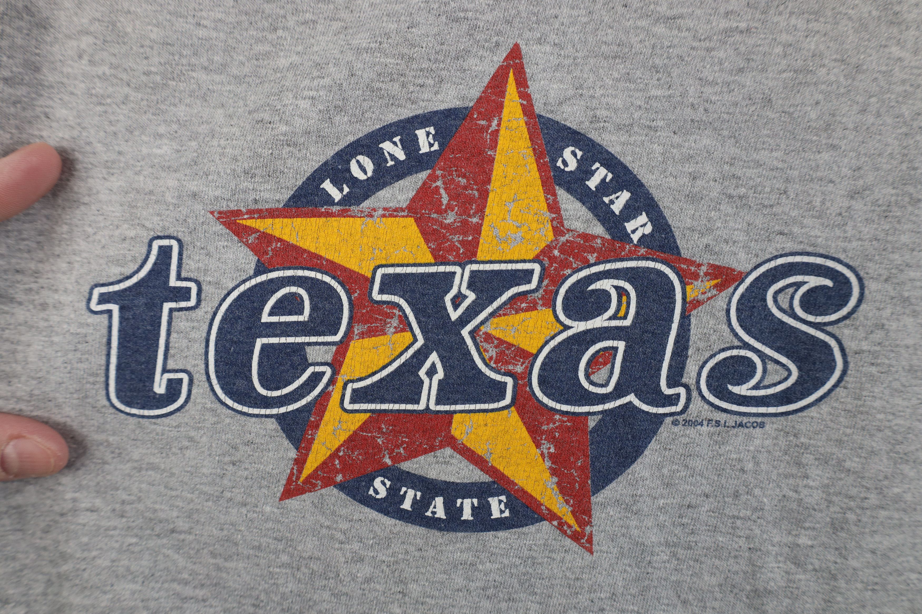 Vintage Vintage Y2K 2004 Lone Star State Texas T-Shirt Heather Gray Size US M / EU 48-50 / 2 - 4 Thumbnail