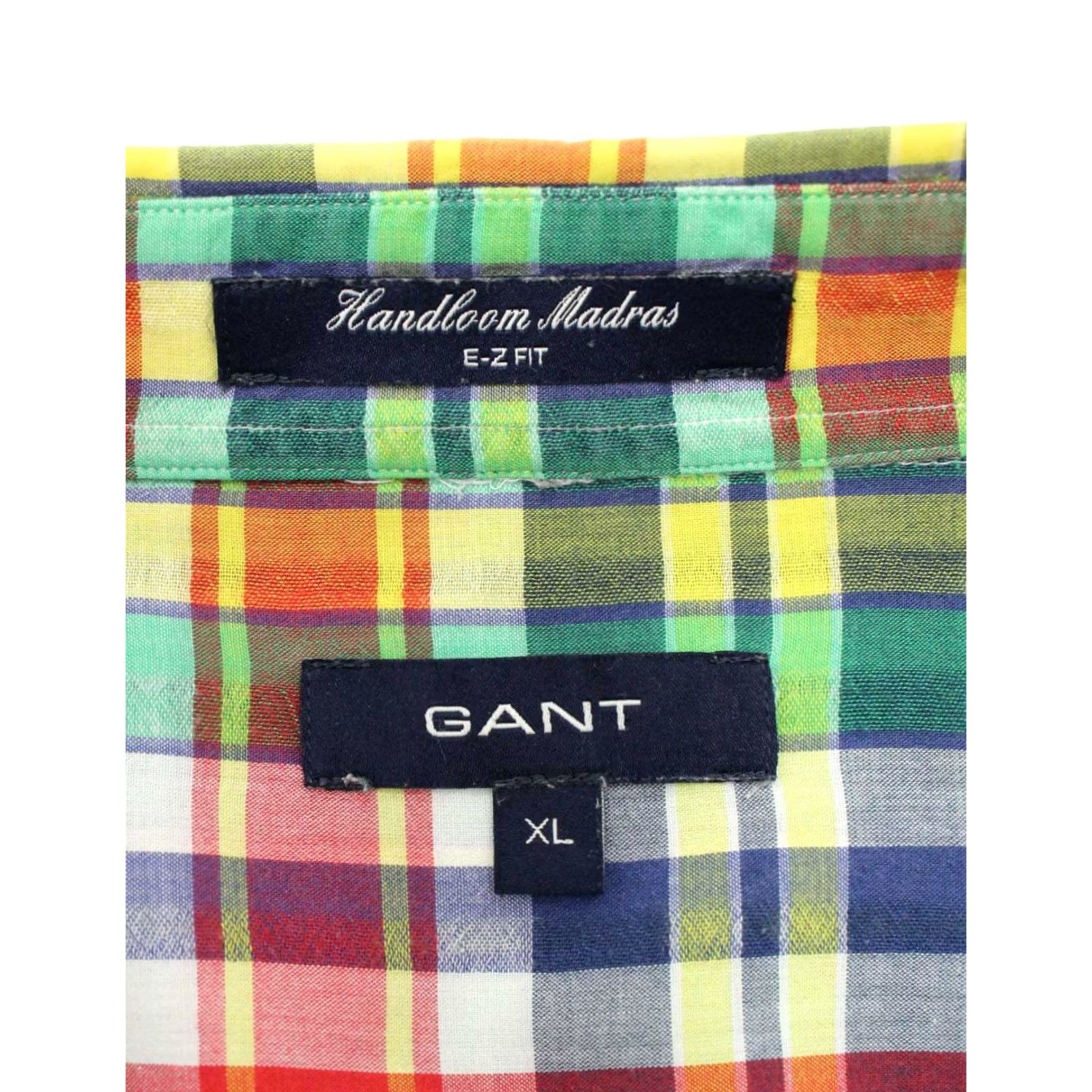 Gant Gant Shirt Men's XL Checked Button Down Handloom Madras E-Z Fit Size US XL / EU 56 / 4 - 7 Thumbnail