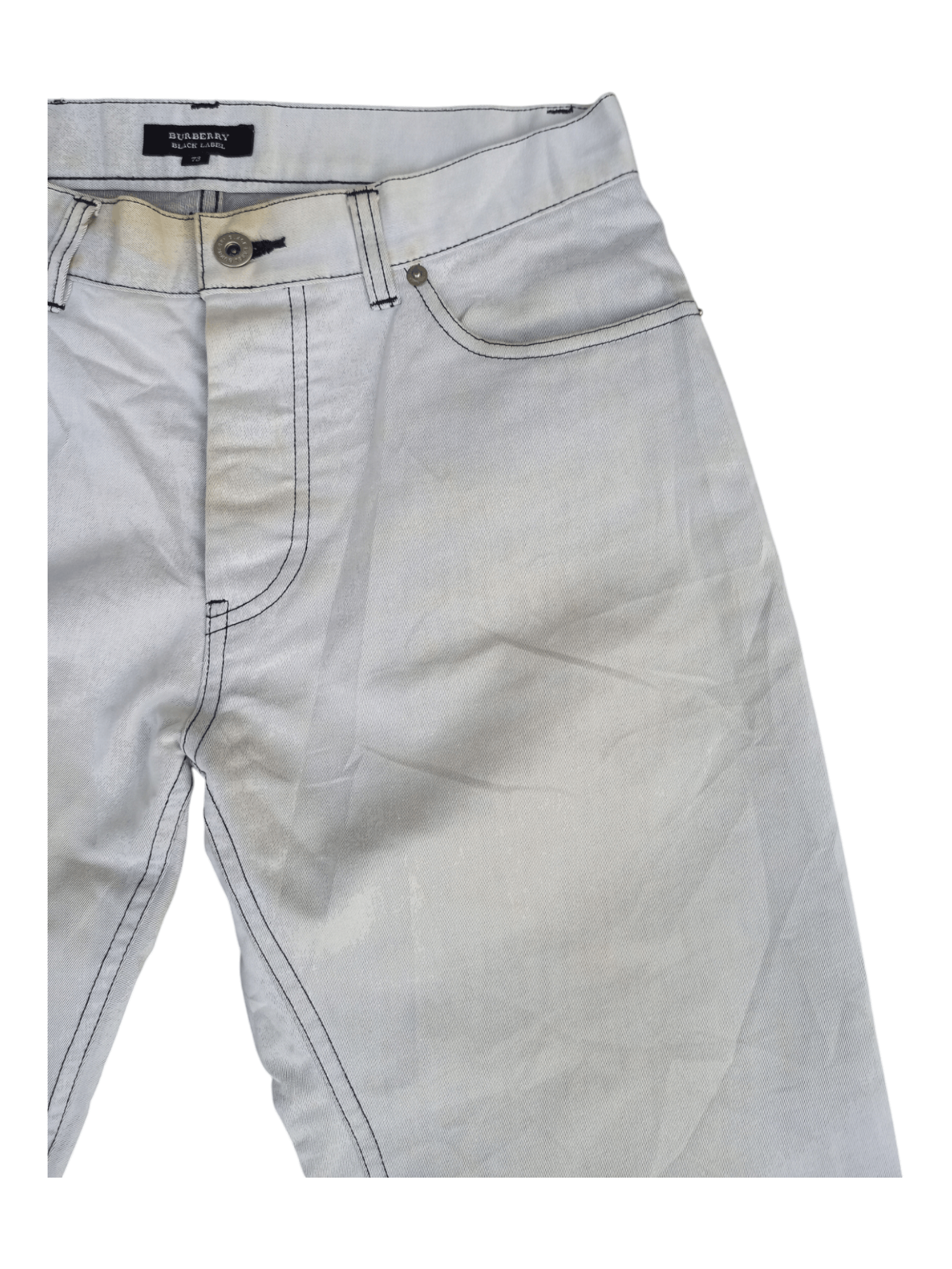Burberry Burberry Black Label Dirty Faded White Pants Size US 28 / EU 44 - 3 Thumbnail