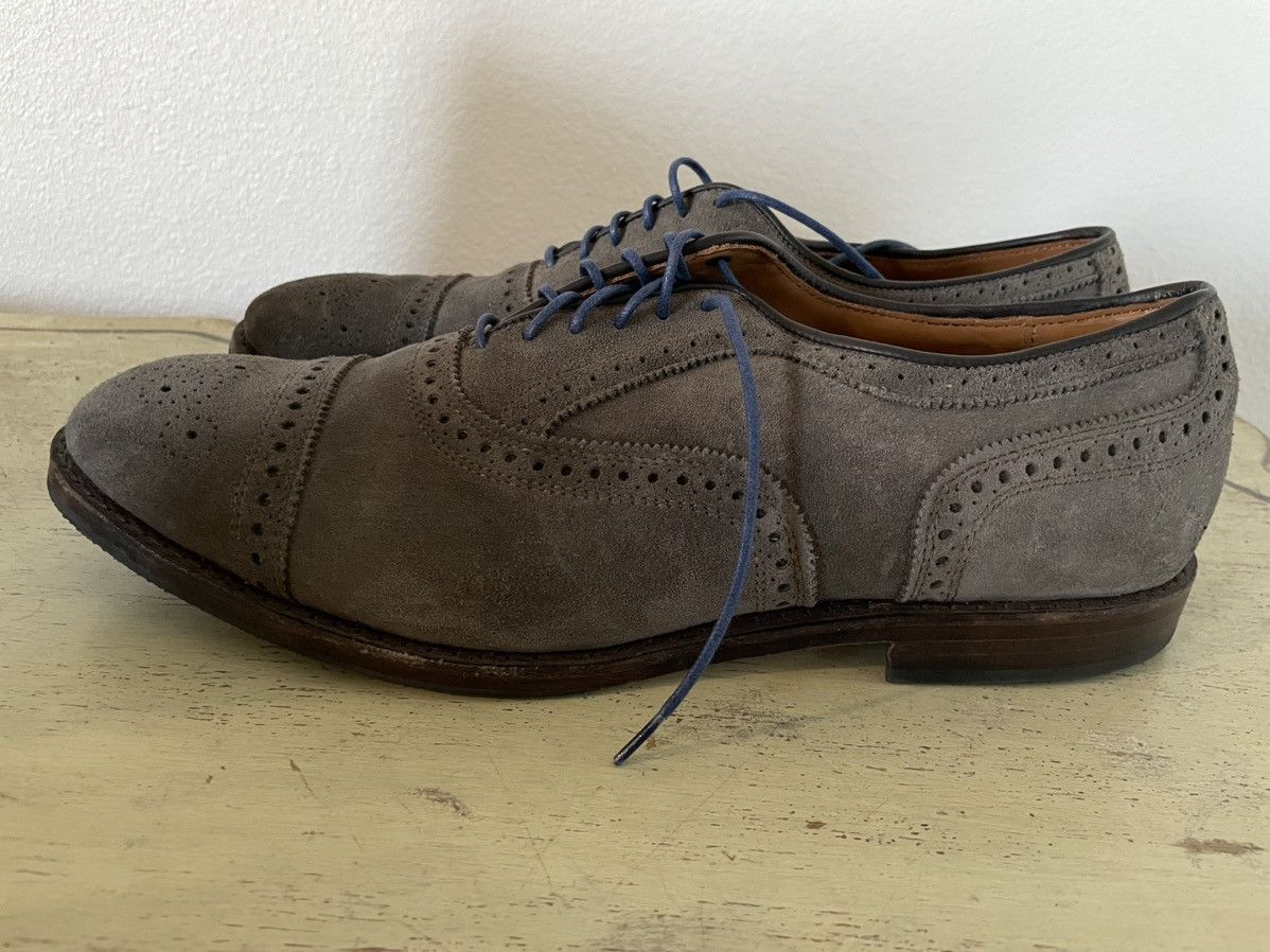 Allen Edmonds Strand Suede Cap Toe Oxford Dress Shoe Size US 13 / EU 46 - 2 Thumbnail