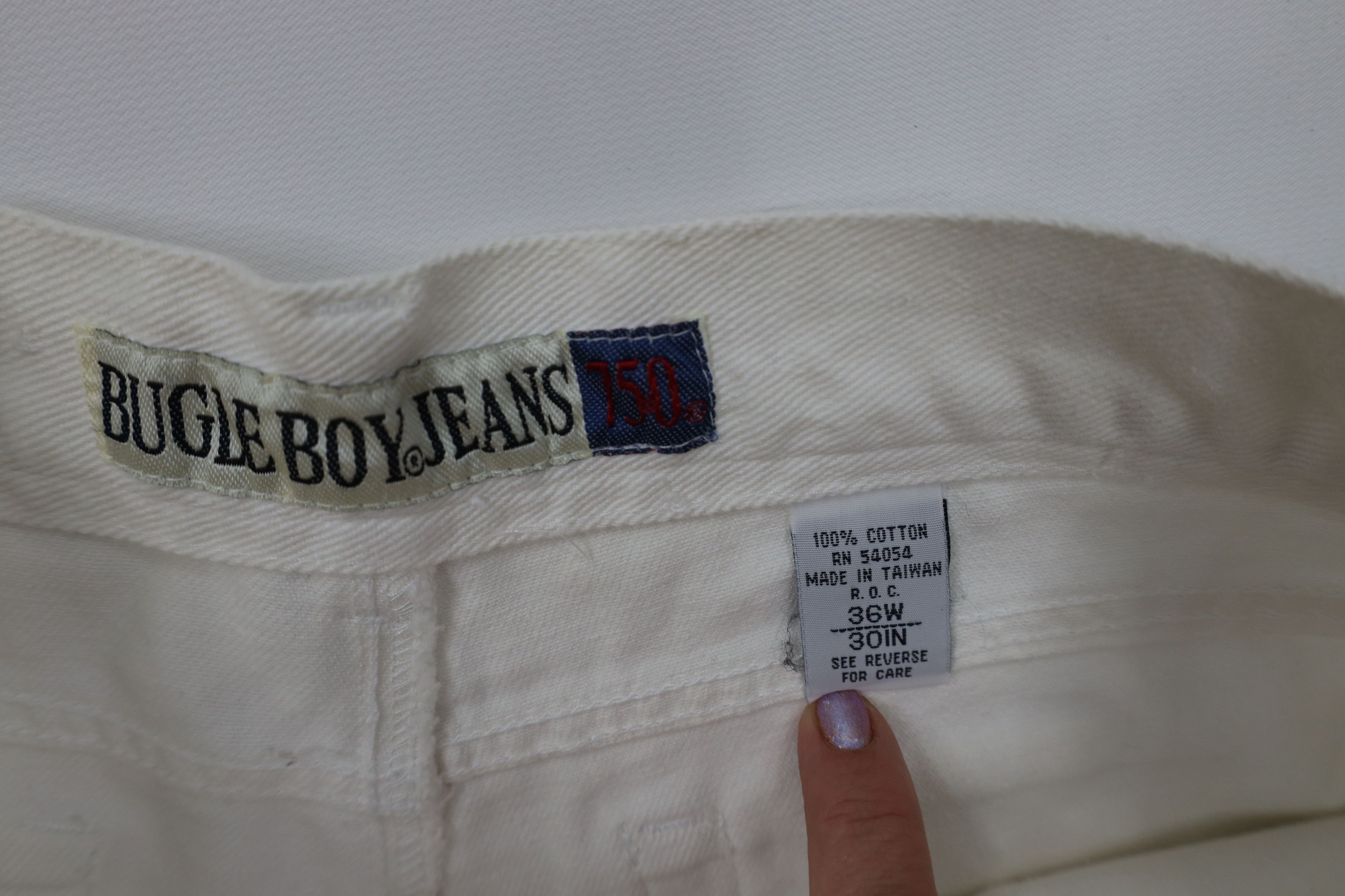 Vintage Vintage 90s Streetwear Relaxed Tapered Leg Jeans White Size US 36 / EU 52 - 8 Thumbnail