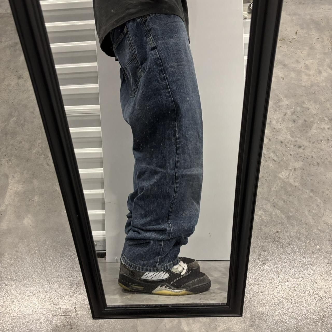 Japanese Brand × Vintage Crazy Vintage Y2K/2000s Grunge Dark Wash Skater Denim Jeans! Size US 38 / EU 54 - 2 Thumbnail