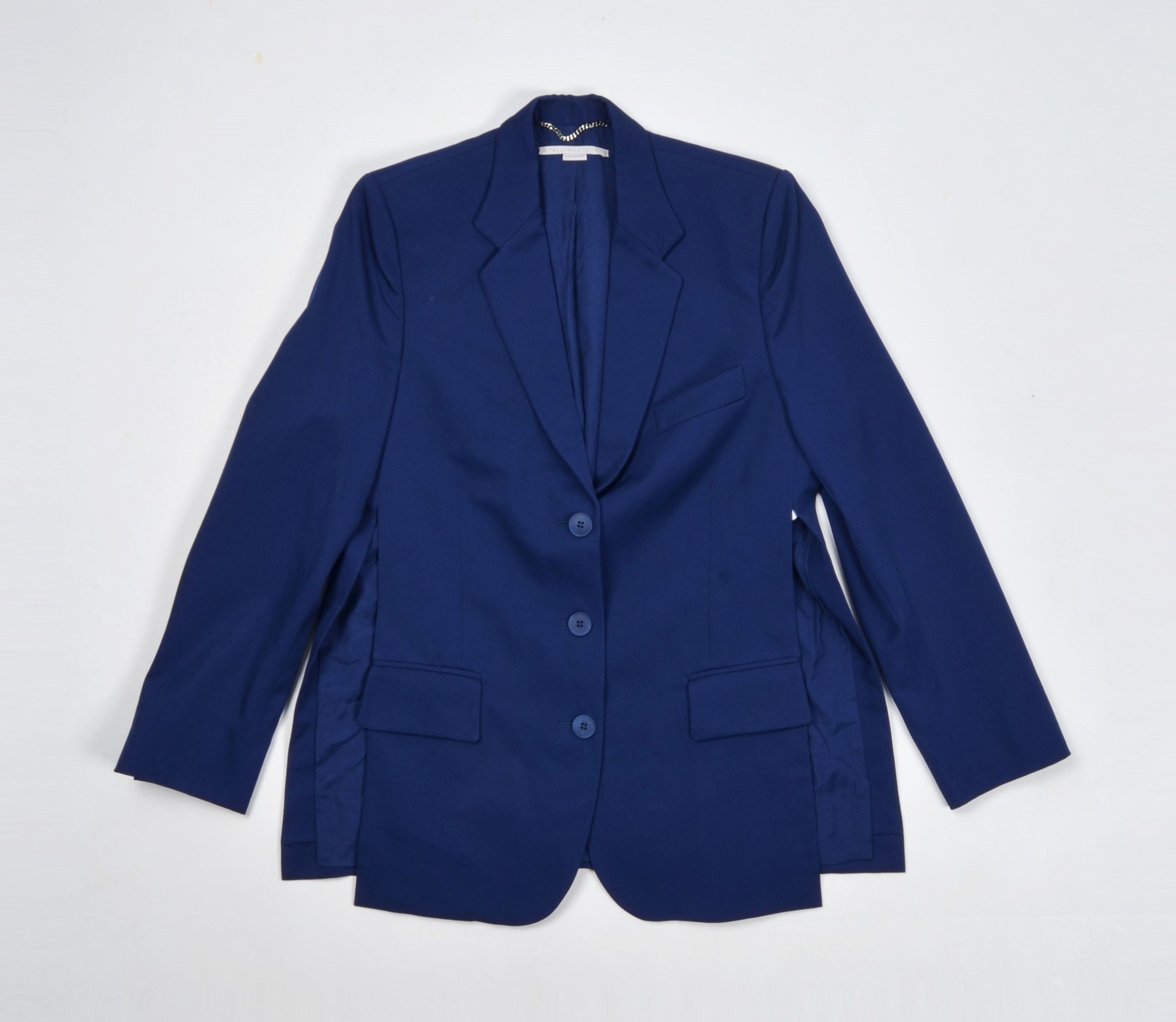 Stella McCartney Stella McCartney Deconstructive Tailored Navy Wool Blazer Size M / US 6-8 / IT 42-44 - 1 Thumbnail
