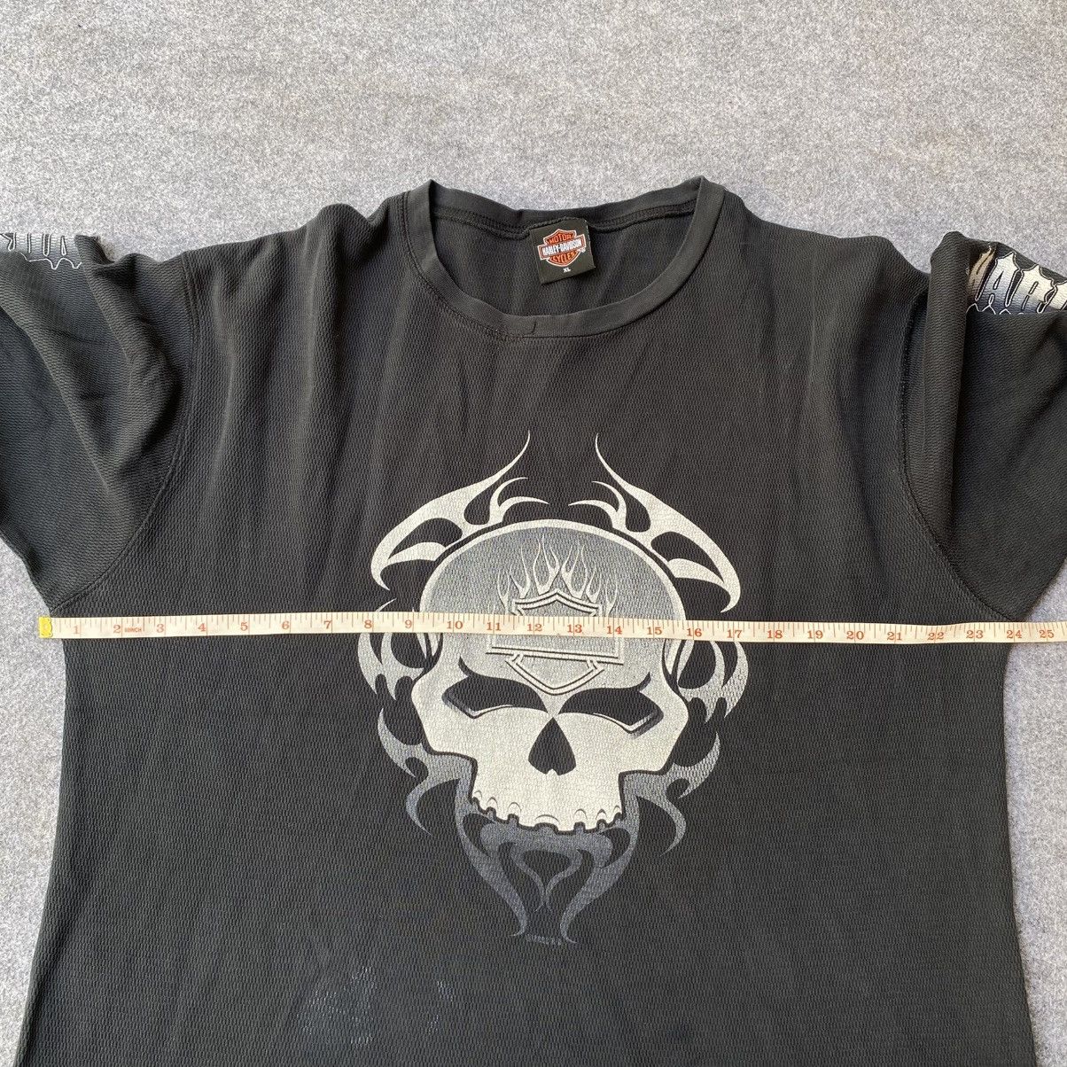 Harley Davidson Vintage Harley Davidson longsleeve skull shirt Size US XL / EU 56 / 4 - 8 Thumbnail