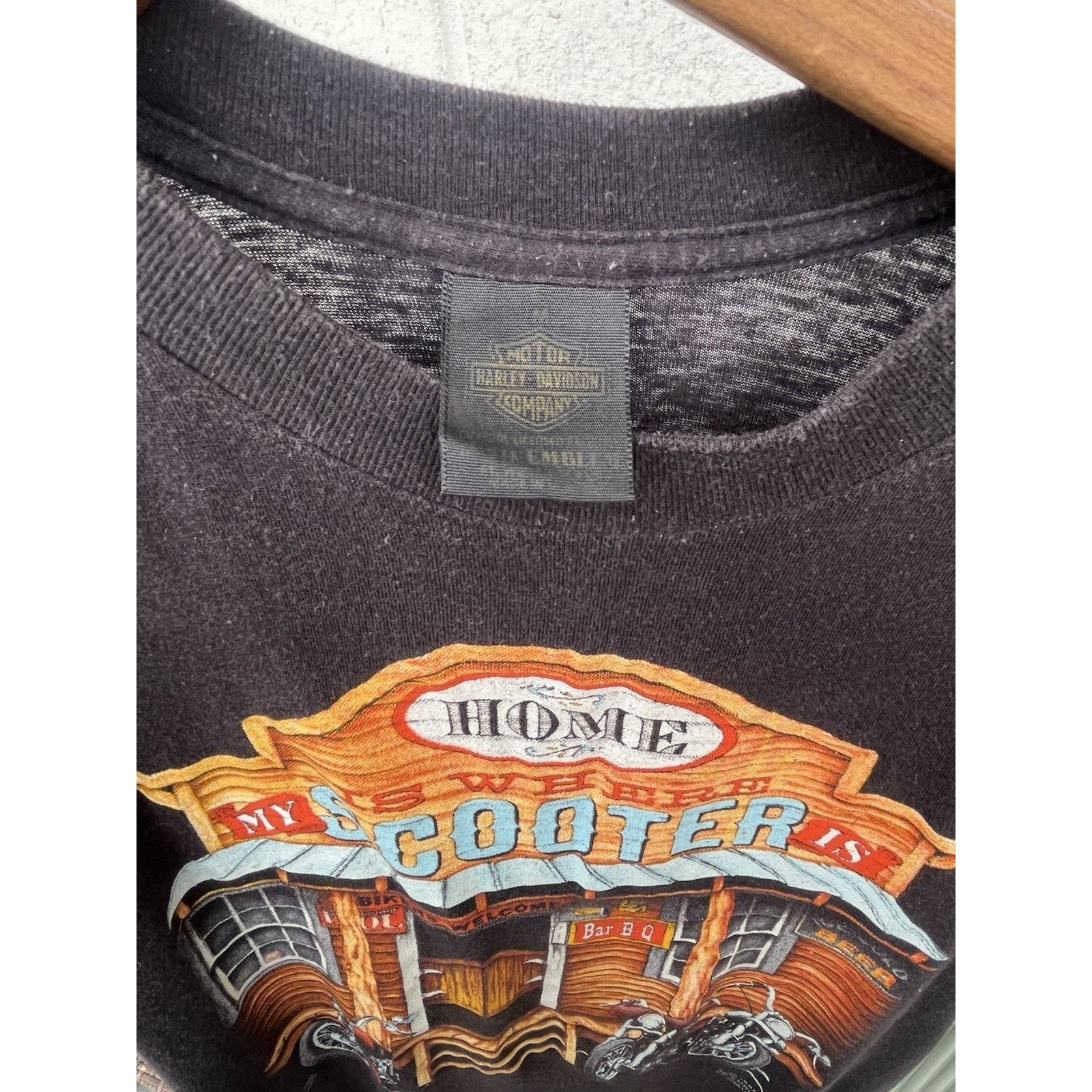 Harley Davidson 1986 Harley Davidson 3D EMBLEM - Home Is Where My Scooter Is Size US S / EU 44-46 / 1 - 3 Thumbnail