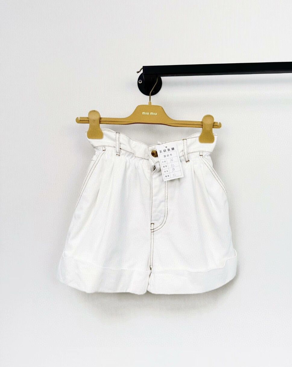 Miu Miu Miumiu denim shorts Size 36" / US 14 / IT 50 - 1 Thumbnail