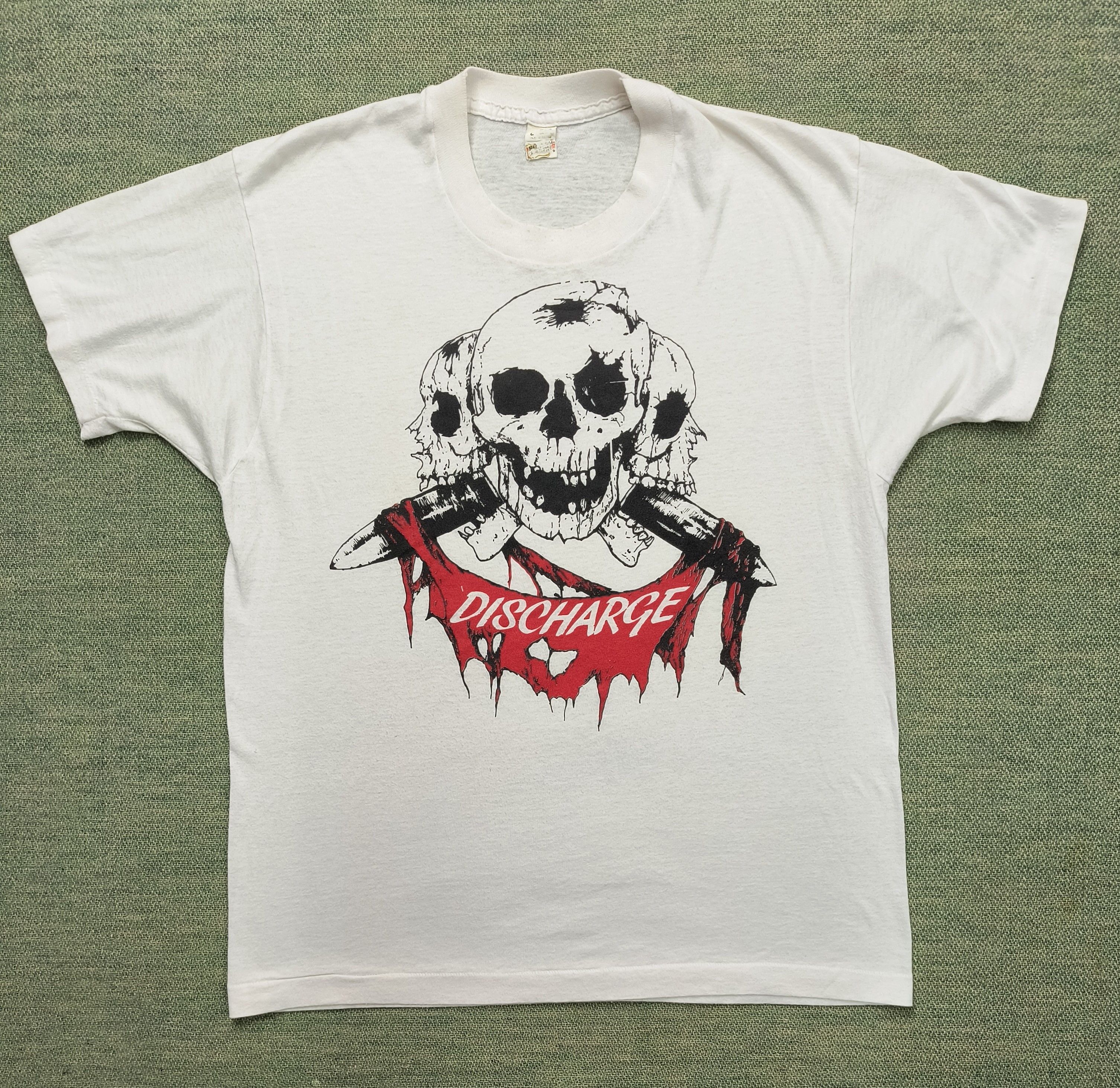 Band Tees Vintage Discharge "the price of silence" single 1983 tee Size US L / EU 52-54 / 3 - 2 Thumbnail