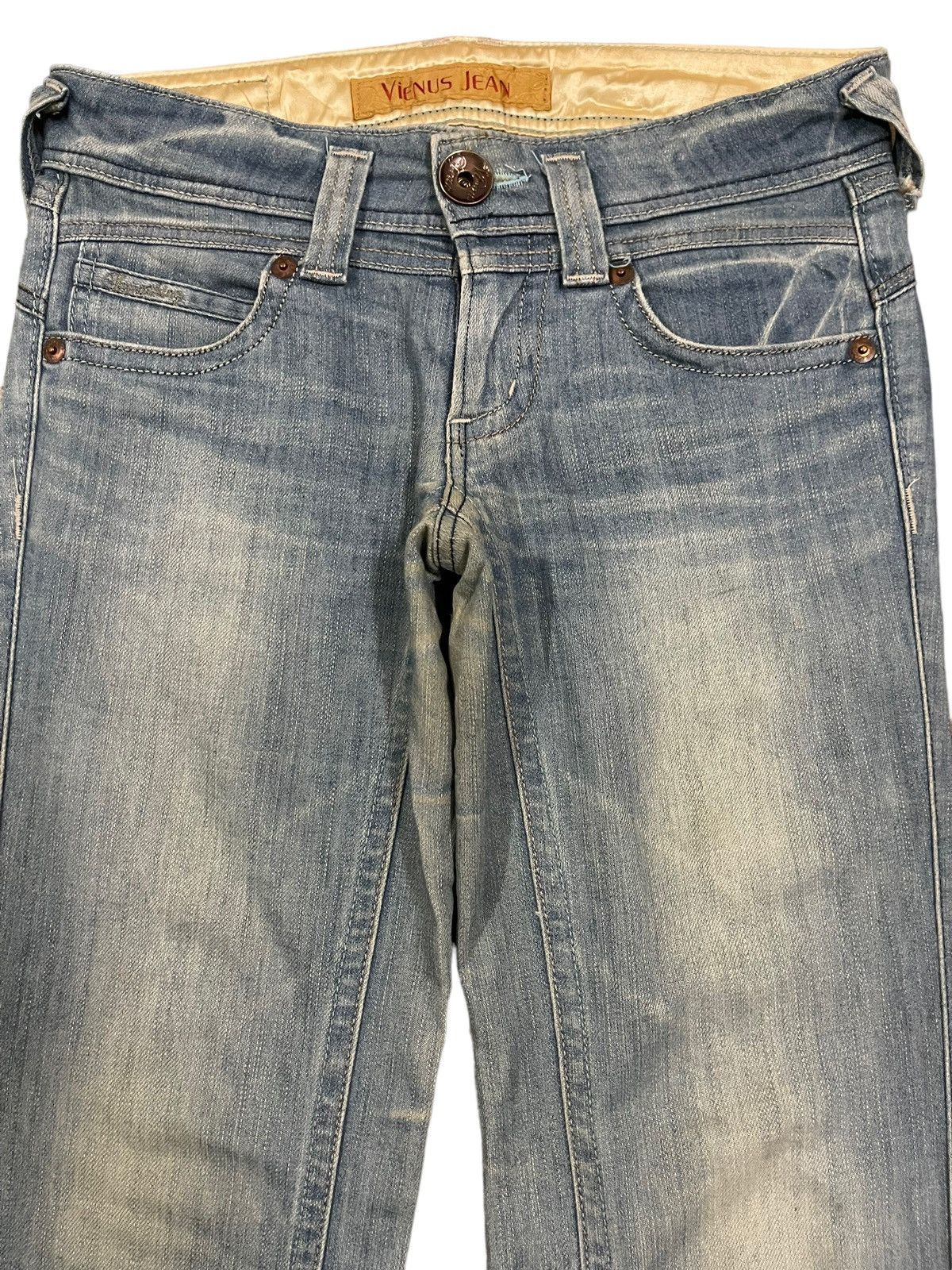 14th Addiction Vintage Japanese Brand Blue Wash Style Flare Jeans Size US 30 / EU 46 - 3 Thumbnail