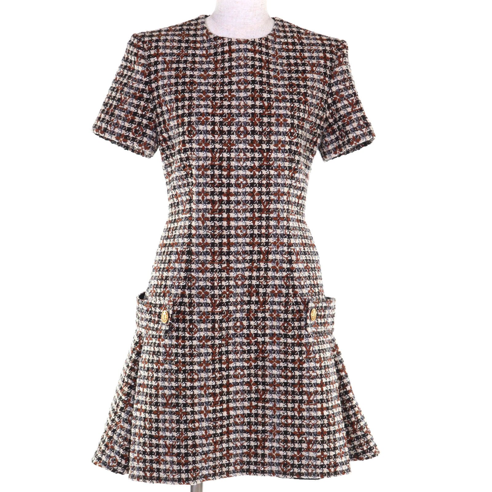 Louis Vuitton Louis Vuitton Louis Vuitton Multi wool Dress Textile Dresses DUTY FREE for USA Size ONE SIZE - 1 Thumbnail