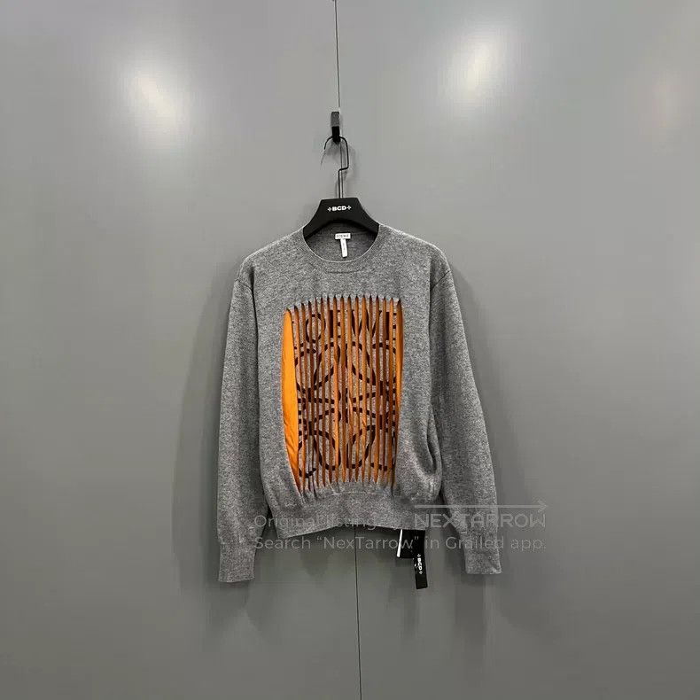 Loewe LOEWE Cut-Out Letter Stripe Knit Top Size M / US 6-8 / IT 42-44 - 1 Thumbnail