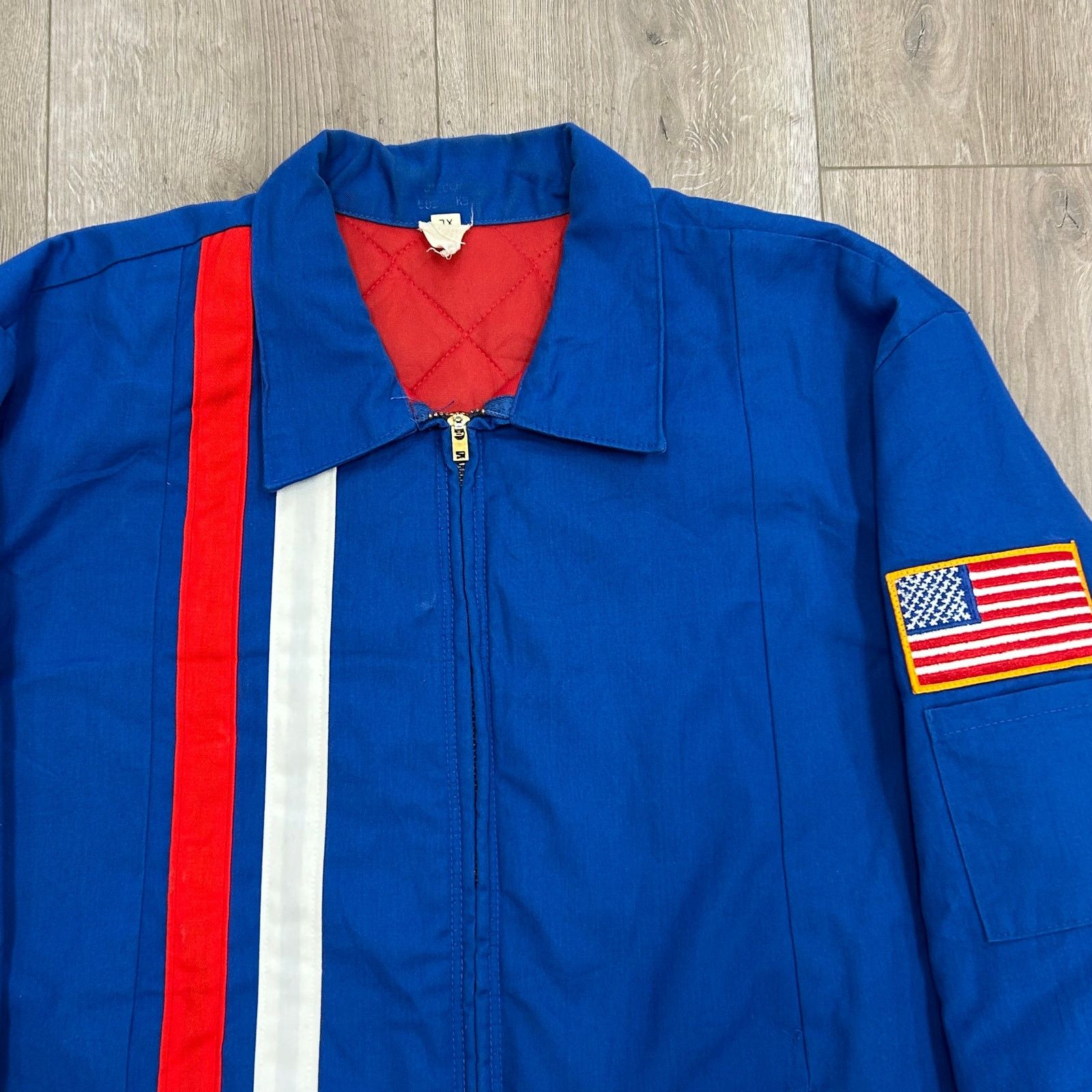 NASCAR Vintage 80s Blue Racing Jacket Coat Size XL B8 Size US XL / EU 56 / 4 - 3 Thumbnail