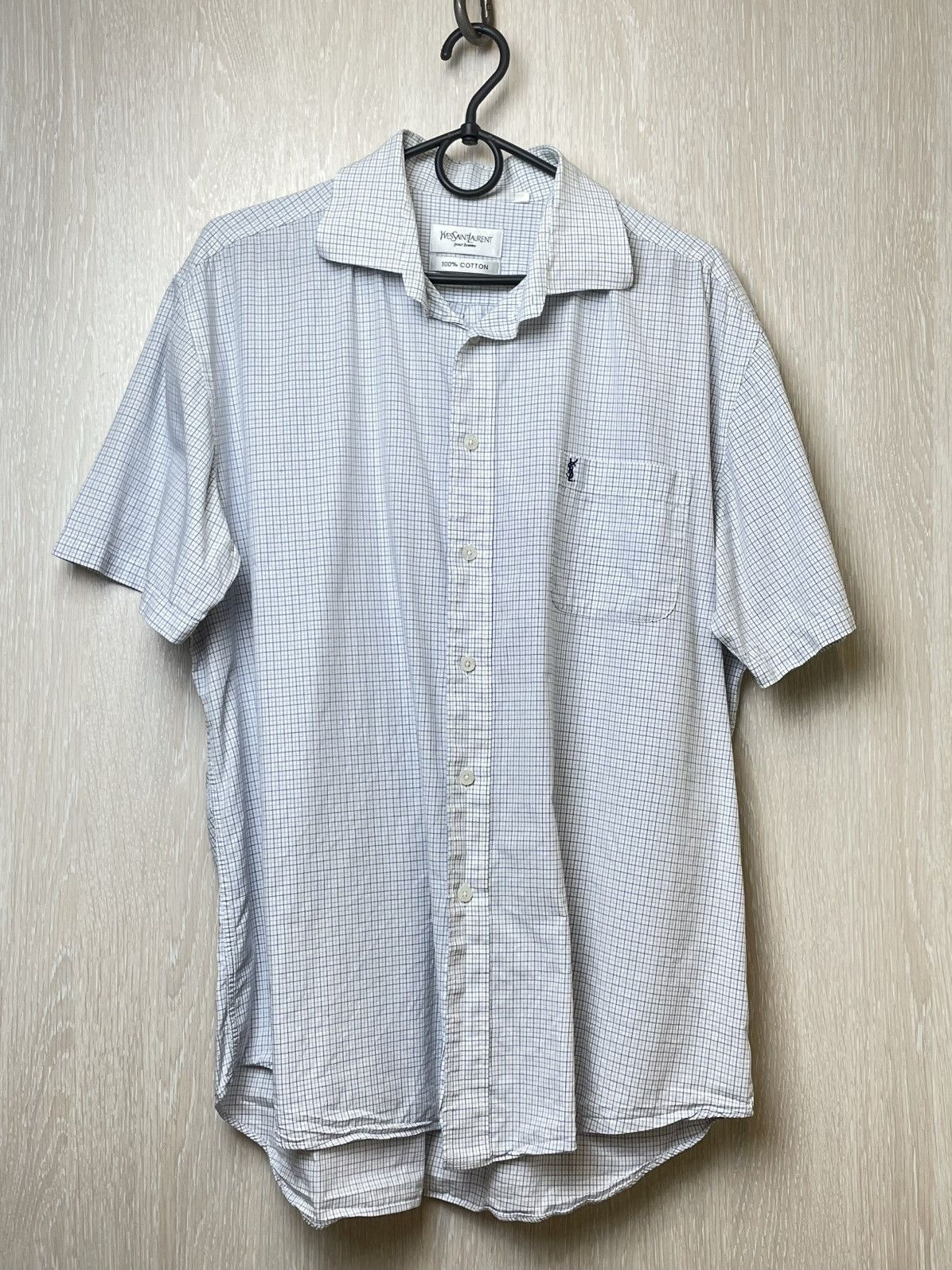 Yves Saint Laurent Vintage YSL Yves Saint Laurent Shirt Button Up Size US L / EU 52-54 / 3 - 1 Thumbnail