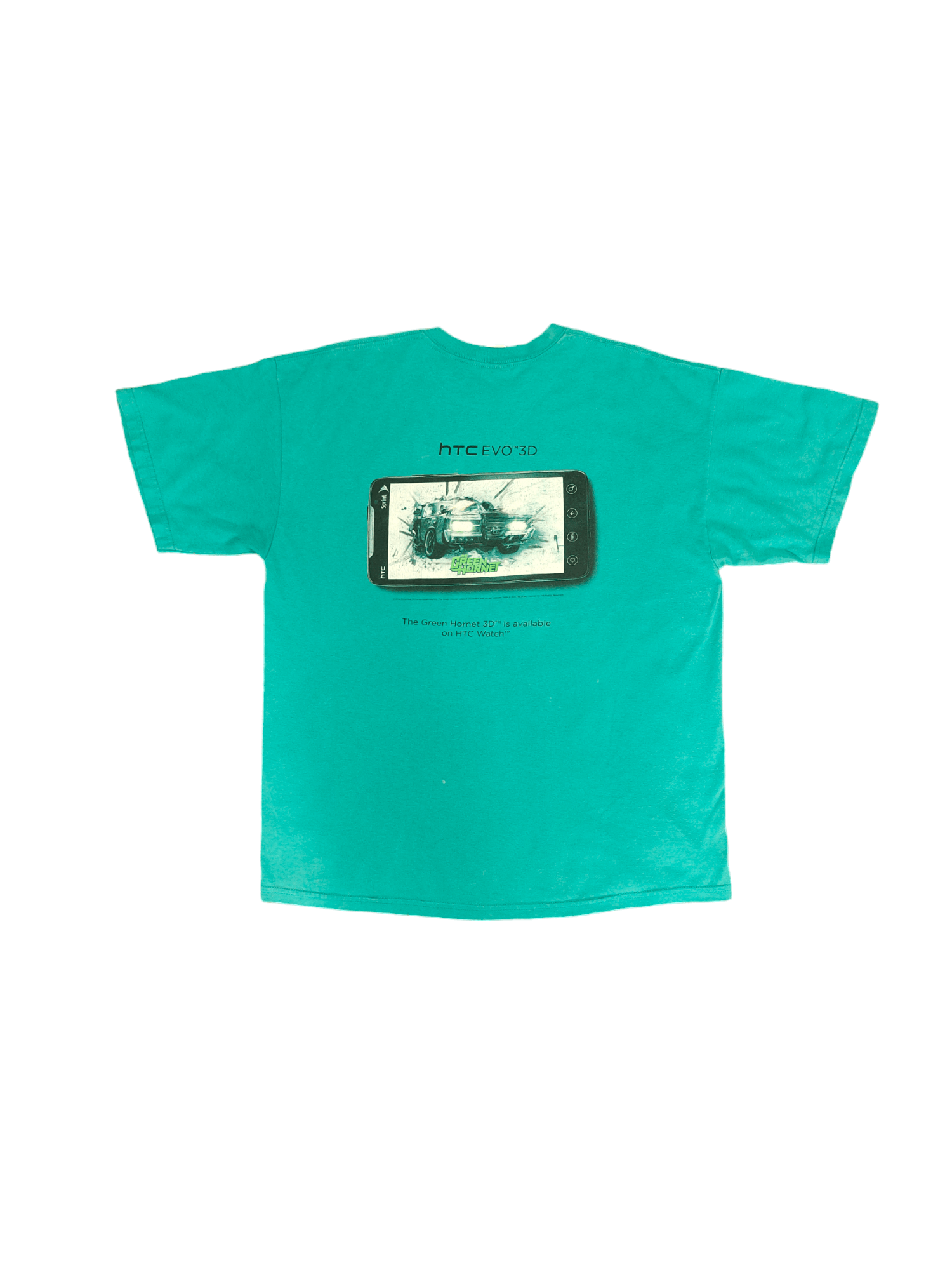 Apple Vintage 00's HTC EVO 3D The Green Hornet T-Shirt Size US XL / EU 56 / 4 - 2 Thumbnail