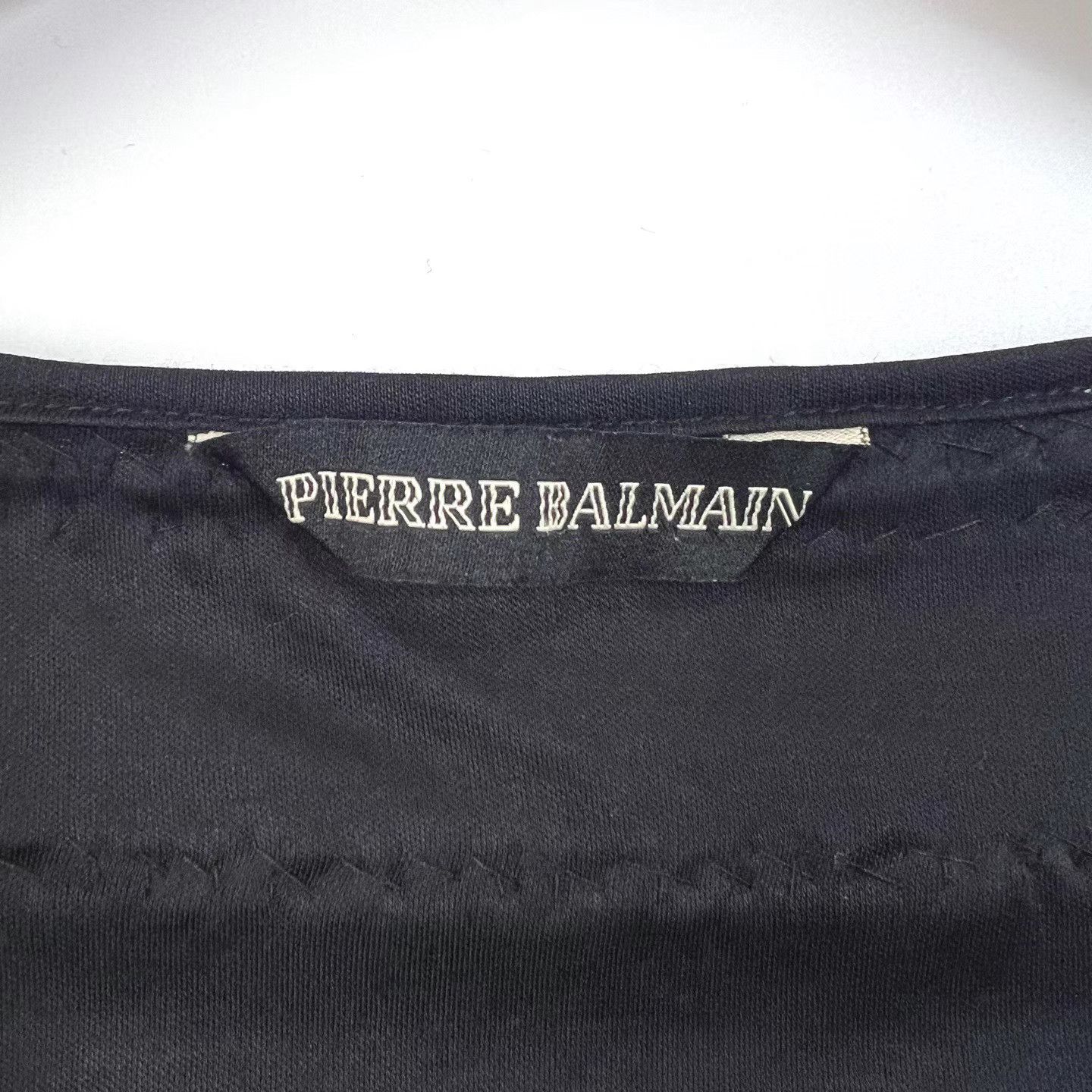 Balmain Balmain Classic Black High-Low Multi-Chain Short Sleeve K12 Size XS / US 0-2 / IT 36-38 - 4 Thumbnail