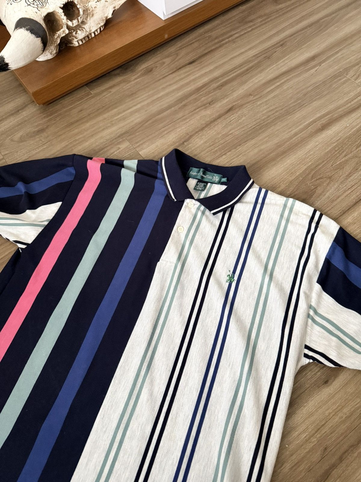 Other Knights of Round Table Vintage Stripped Polo Size XL Size US XL / EU 56 / 4 - 2 Thumbnail