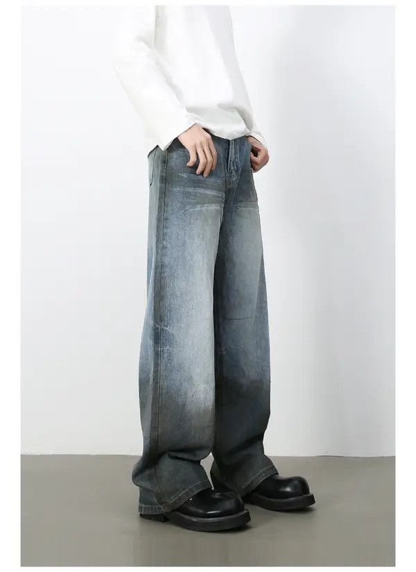 VIBE American street retro straight-leg distressed wide-leg jeans Size US 32 / EU 48 - 3 Thumbnail