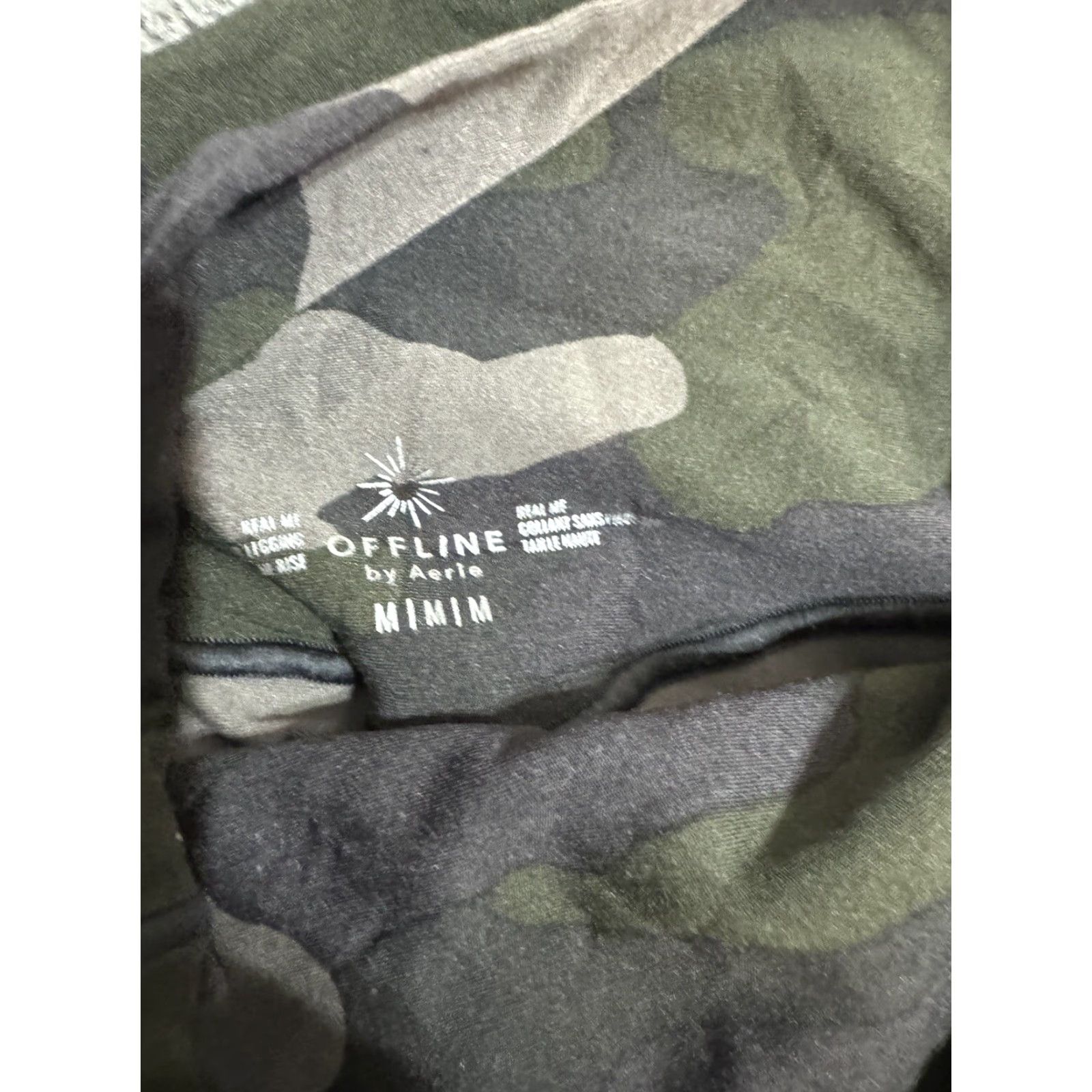 Vintage Aerie Women Activewear Pants M Green Camouflage High Rise Compression Leggings with Pockets Size 32" / US 10 / IT 46 - 5 Thumbnail