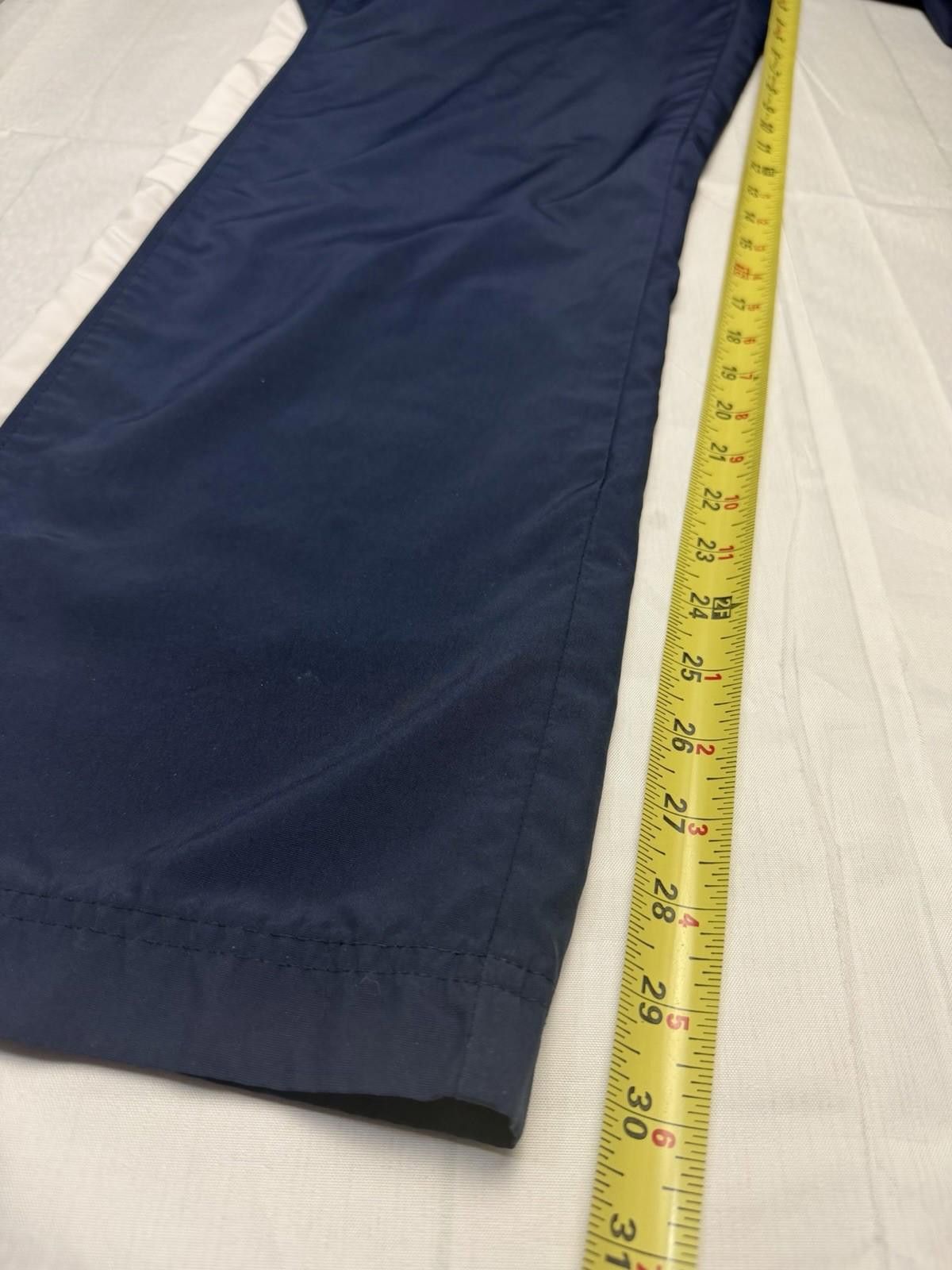 Nike Vtg 90s Nike Silver Tag Fleece Pants S Navy Stripe Track Y2K Size 28" / US 6 / IT 42 - 8 Thumbnail