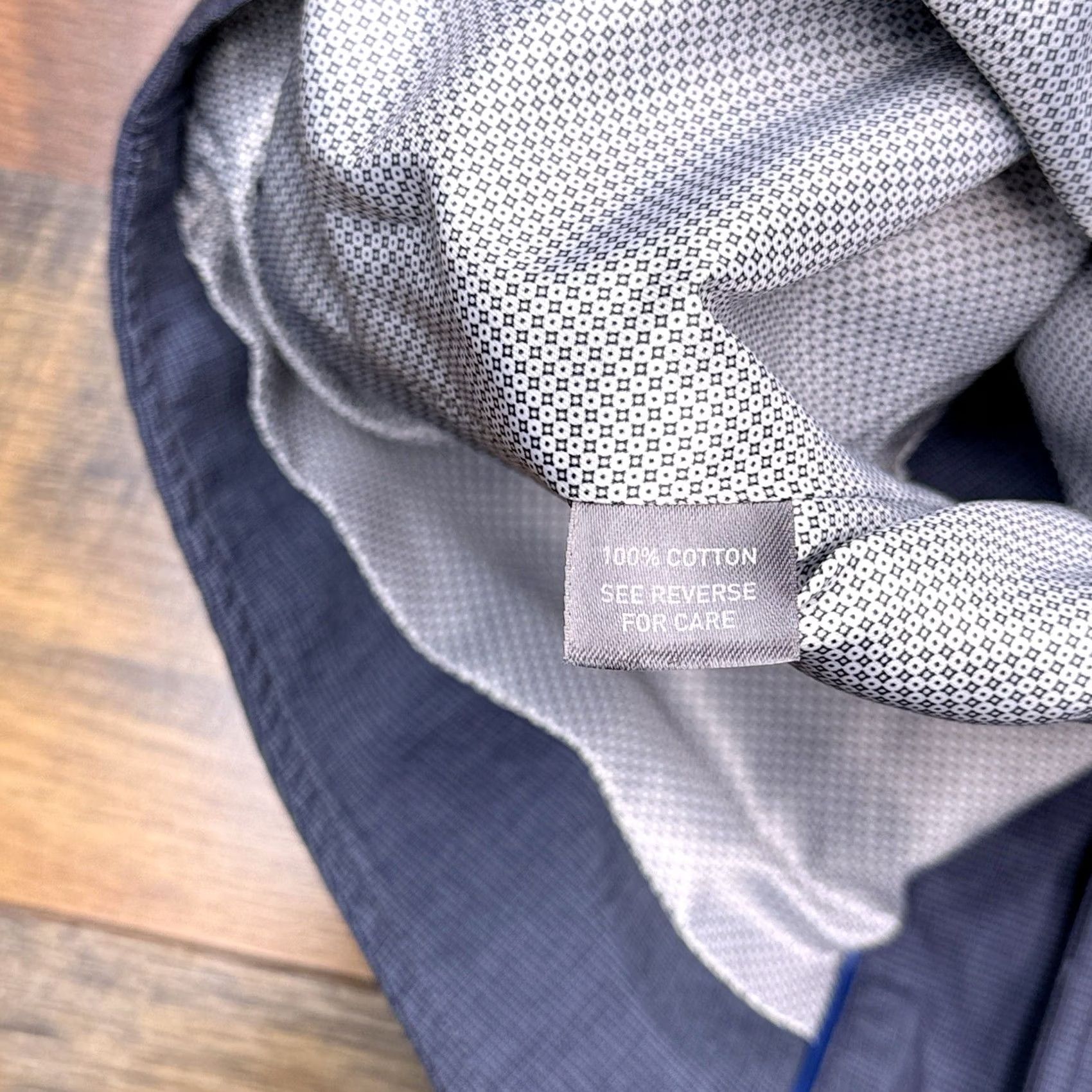 Johnston & Murphy Johnston & Murphy Vest Mens Small Blue Lapel Suit Vest Size 36R - 5 Thumbnail