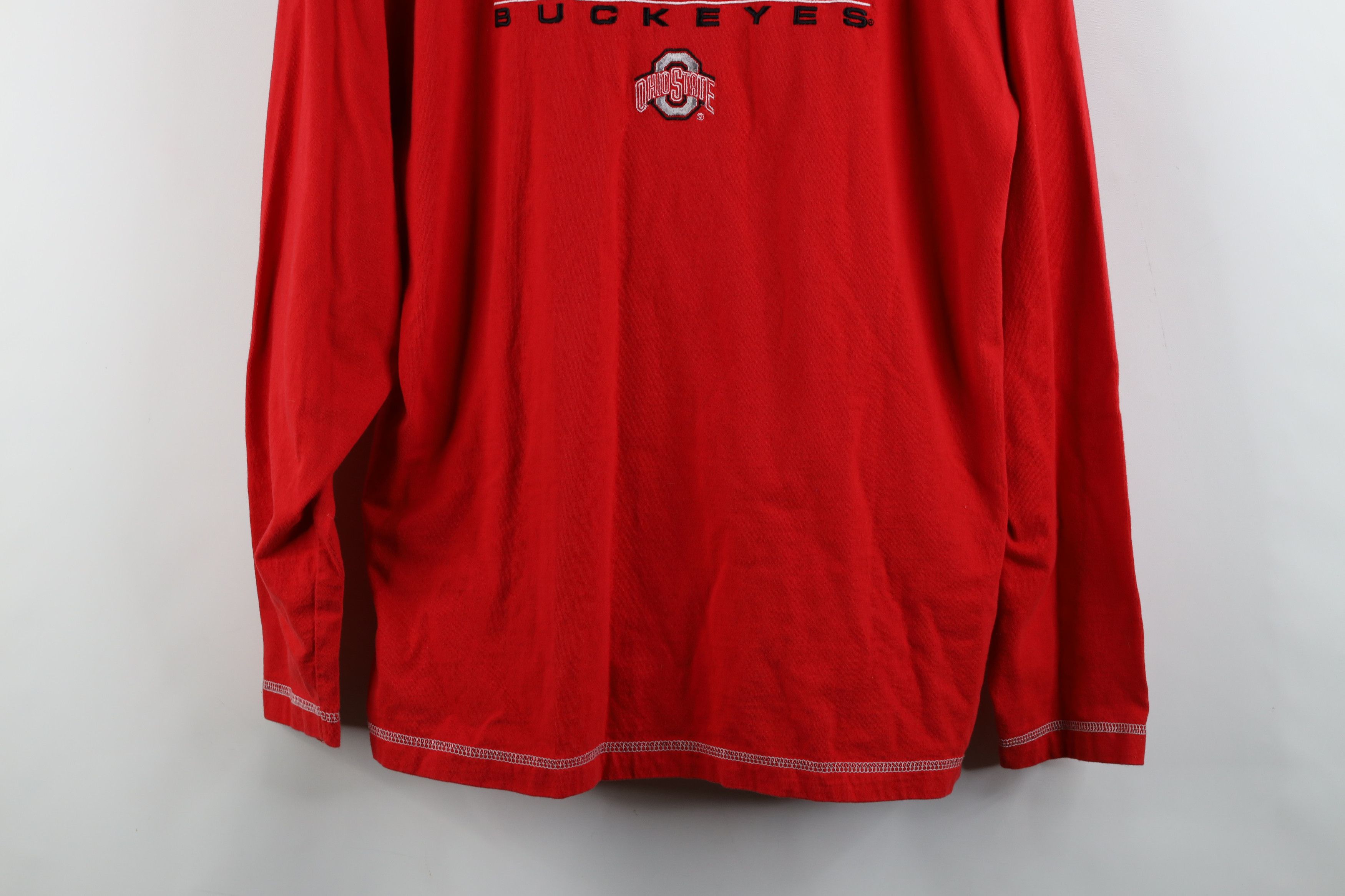 Vintage Vintage 90s Ohio State University Long Sleeve T-Shirt Red Size US M / EU 48-50 / 2 - 3 Thumbnail