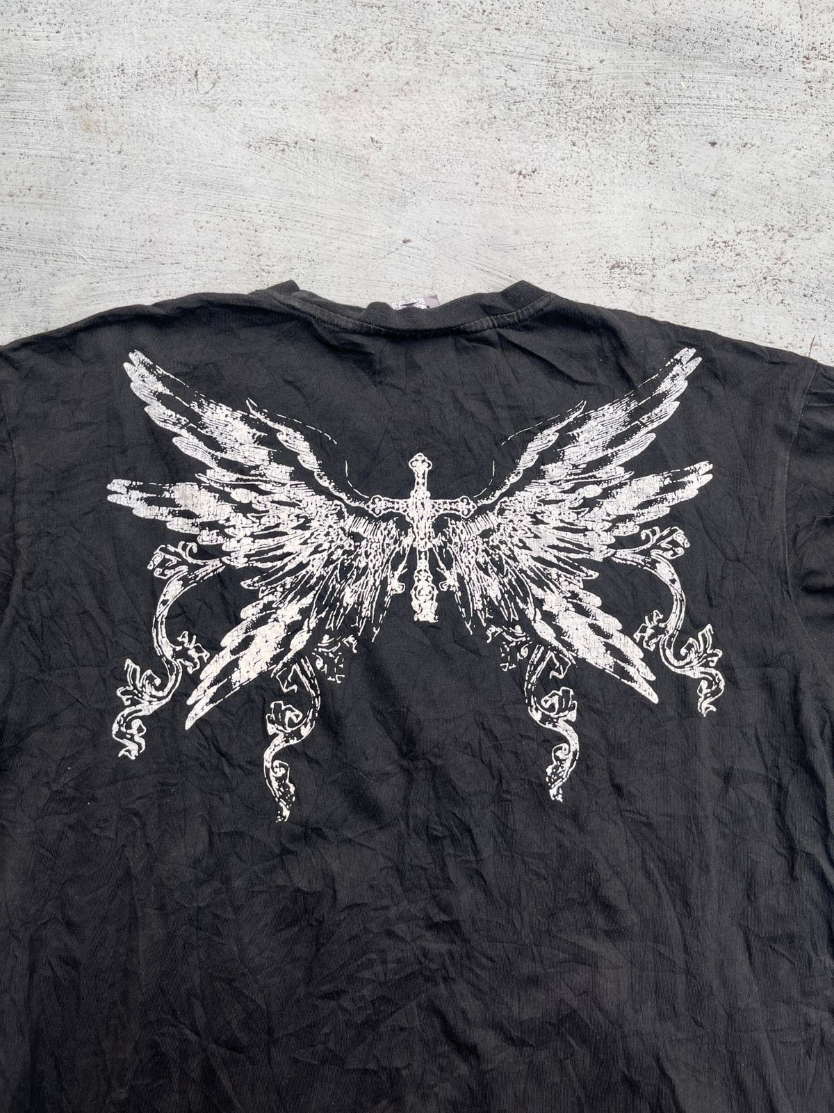 Japanese Brand Vtg Spade "Precious Angel" Y2K Gothic Cross Wings Size US S / EU 44-46 / 1 - 2 Thumbnail