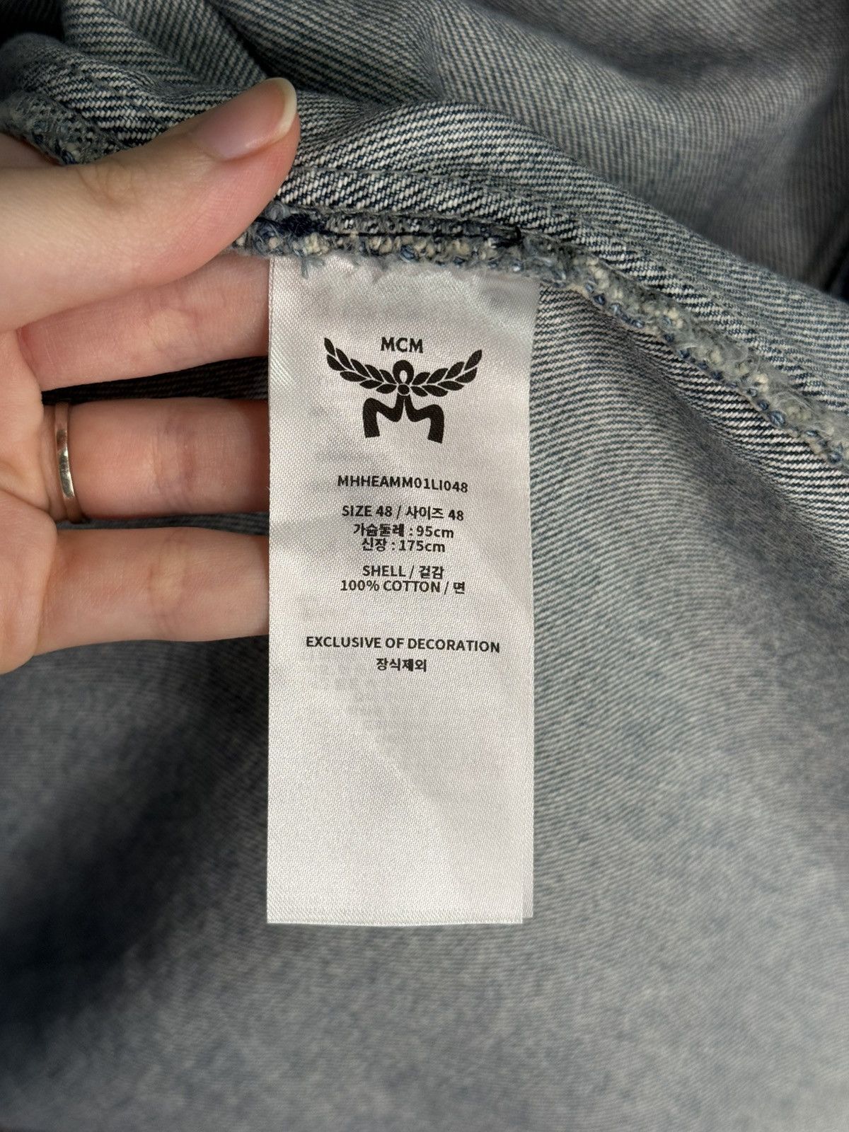 MCM MCM Lauretos Monogram Oversized Denim Shirt Size US M / EU 48-50 / 2 - 3 Thumbnail