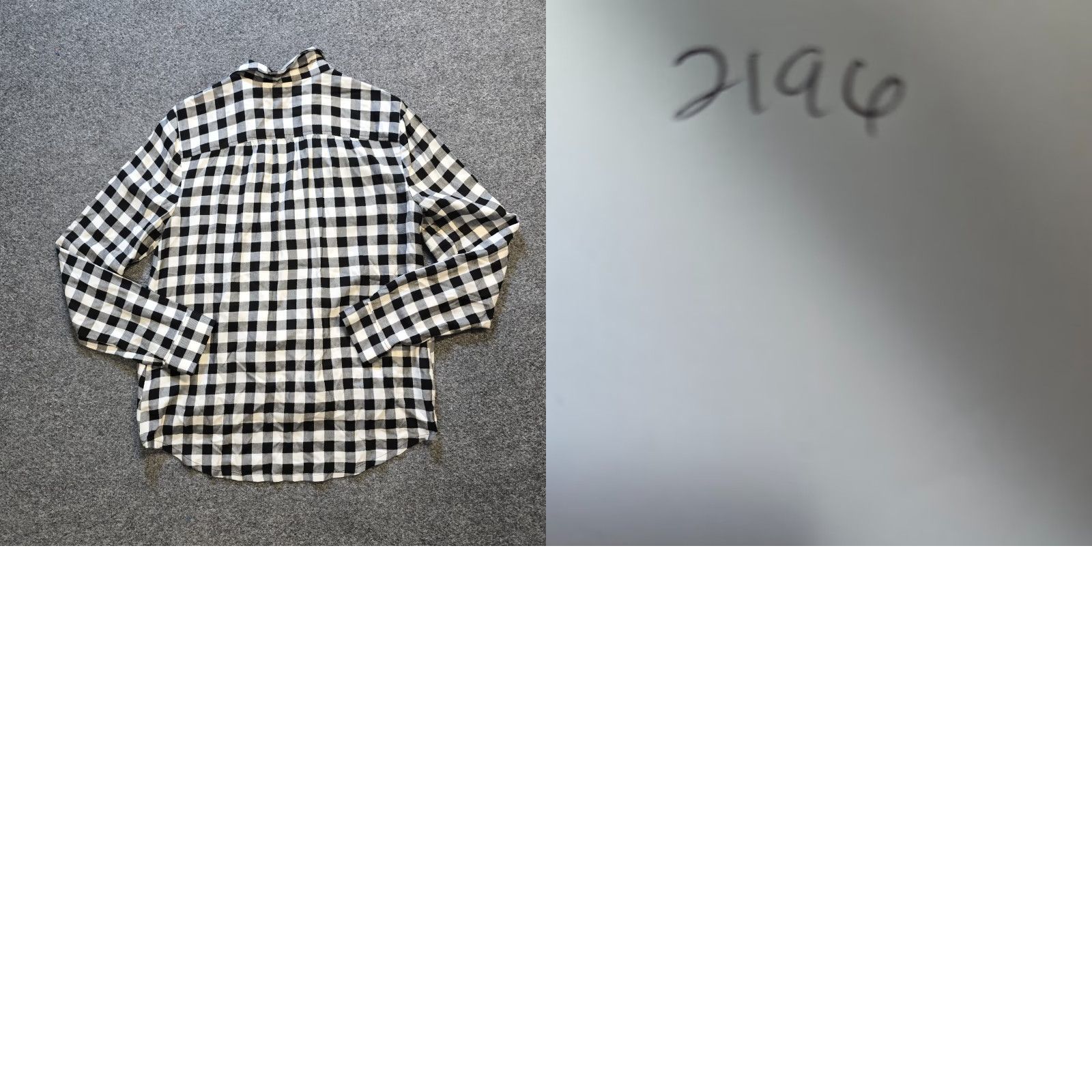 Madewell Madewell Shirt Womens Medium Black Plaid Faux Wrap Gingham Long Sleeve Casual Size M / US 6-8 / IT 42-44 - 8 Thumbnail