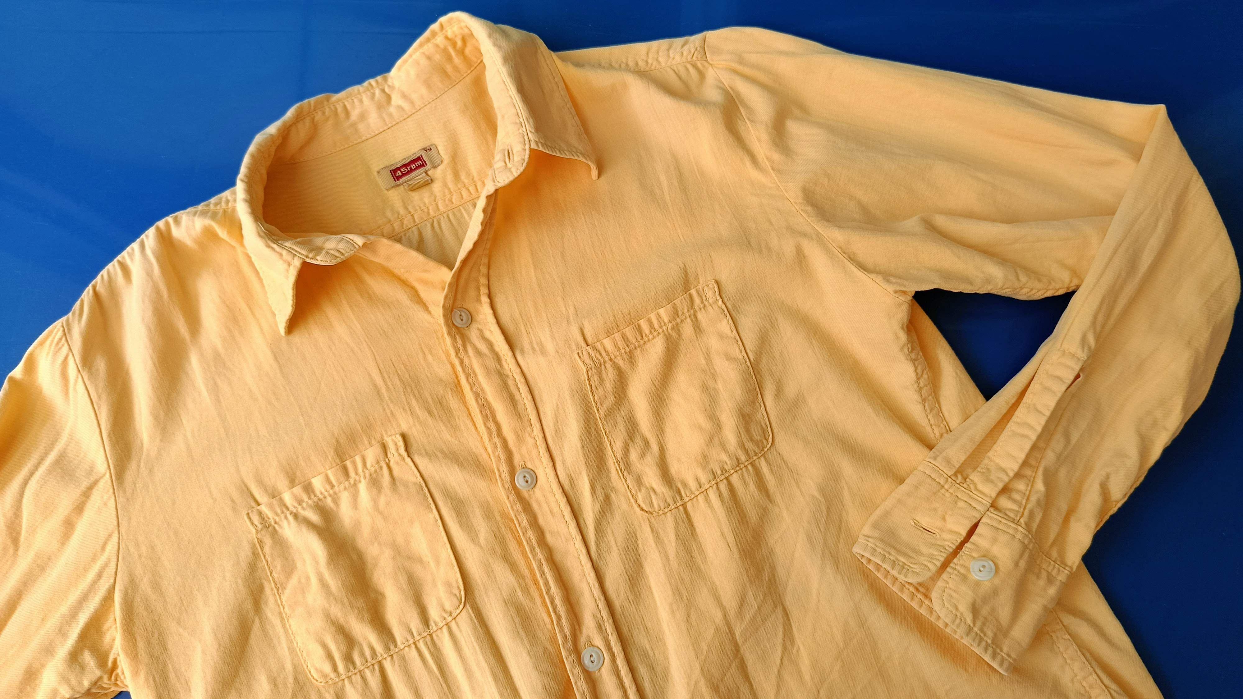 45rpm 45RPM studio by R 90's solid yellow Japan shirt small sz3 Size S / US 4 / IT 40 - 8 Thumbnail