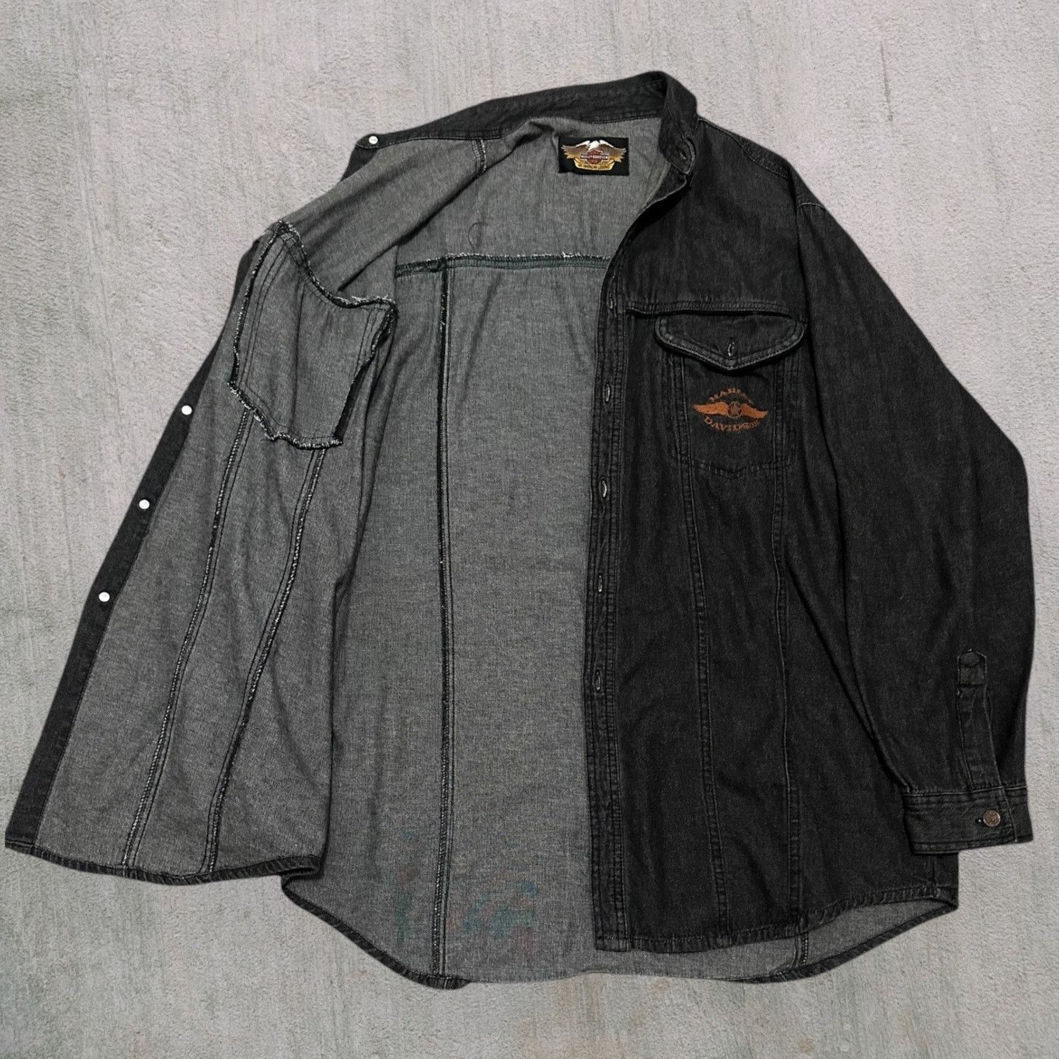 Harley Davidson Harley dress shirt vintage Size US XL / EU 56 / 4 - 2 Thumbnail