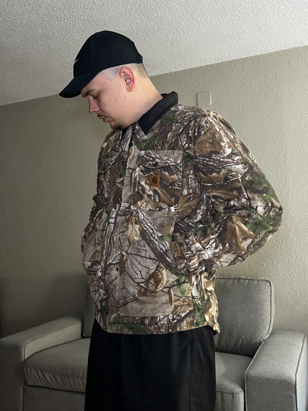 Carhartt Vintage Carhartt Real Tree Fleece Double Jacket Size US L / EU 52-54 / 3 - 9 Thumbnail