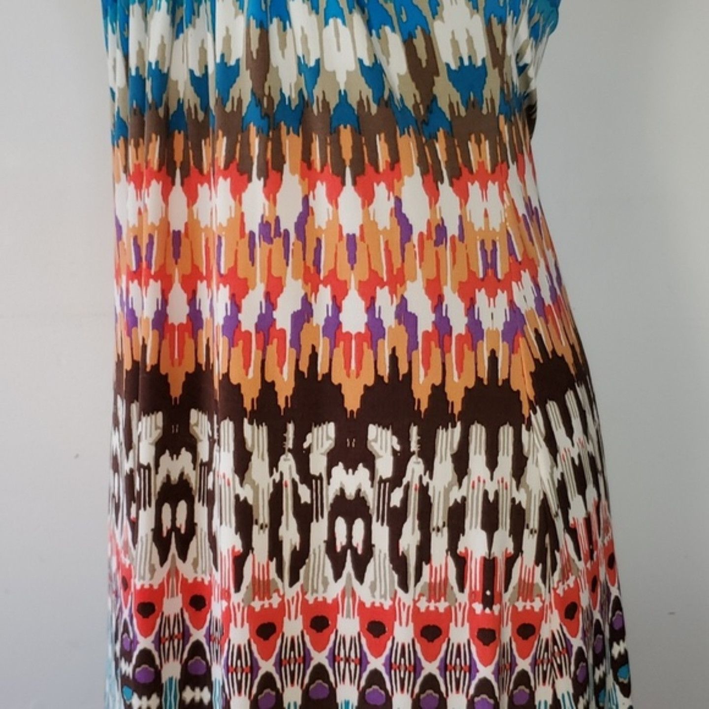 Nicole Miller Nicole Miller Size M Dress Rainbow Maxi Built-in Bra Beaded Size M / US 6-8 / IT 42-44 - 9 Thumbnail
