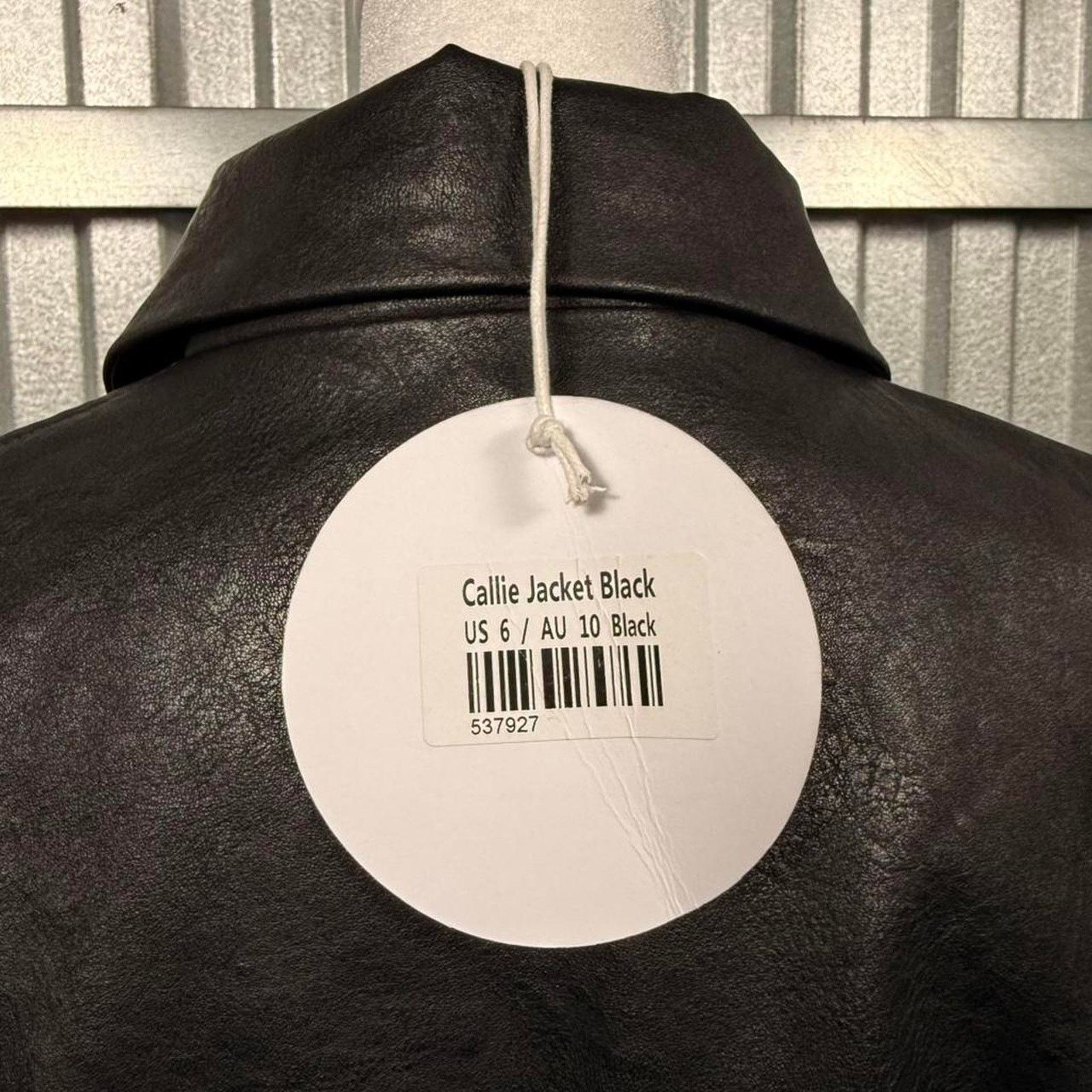 PRINCESS POLLY Black faux Leather Jacket Womens Size L / US 10 / IT 46 - 7 Thumbnail