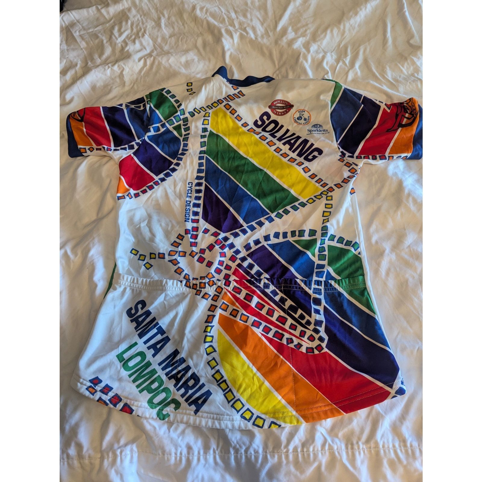 Toga Vtg Toga Solvang Century Santa Maria 1993 Cycling Jersey Med Size US L / EU 52-54 / 3 - 2 Thumbnail