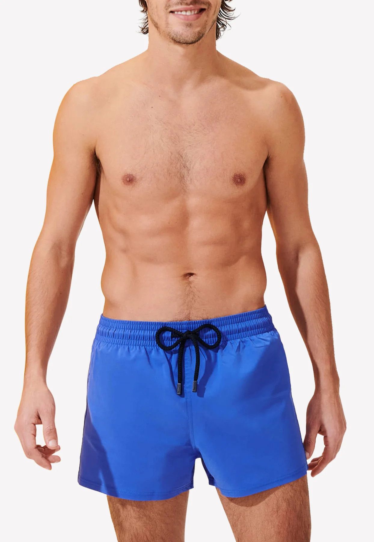 Vilebrequin VILEBREQUIN Bleu de Mer solid blue swim shorts XXL Size US 38 / EU 54 - 2 Thumbnail