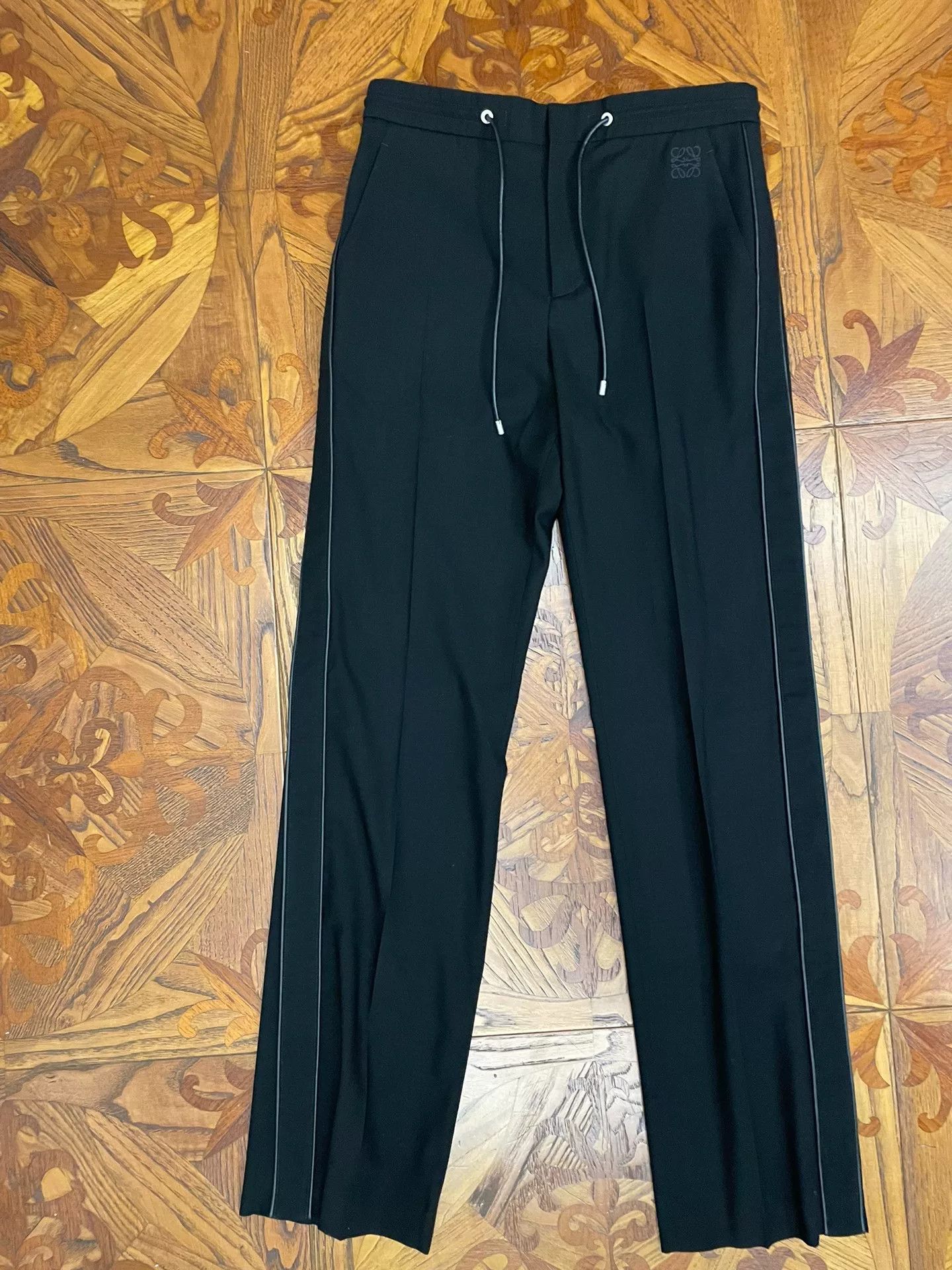 Loewe Loewe Men's Black Wool Track Pants Size US 32 / EU 48 - 1 Thumbnail
