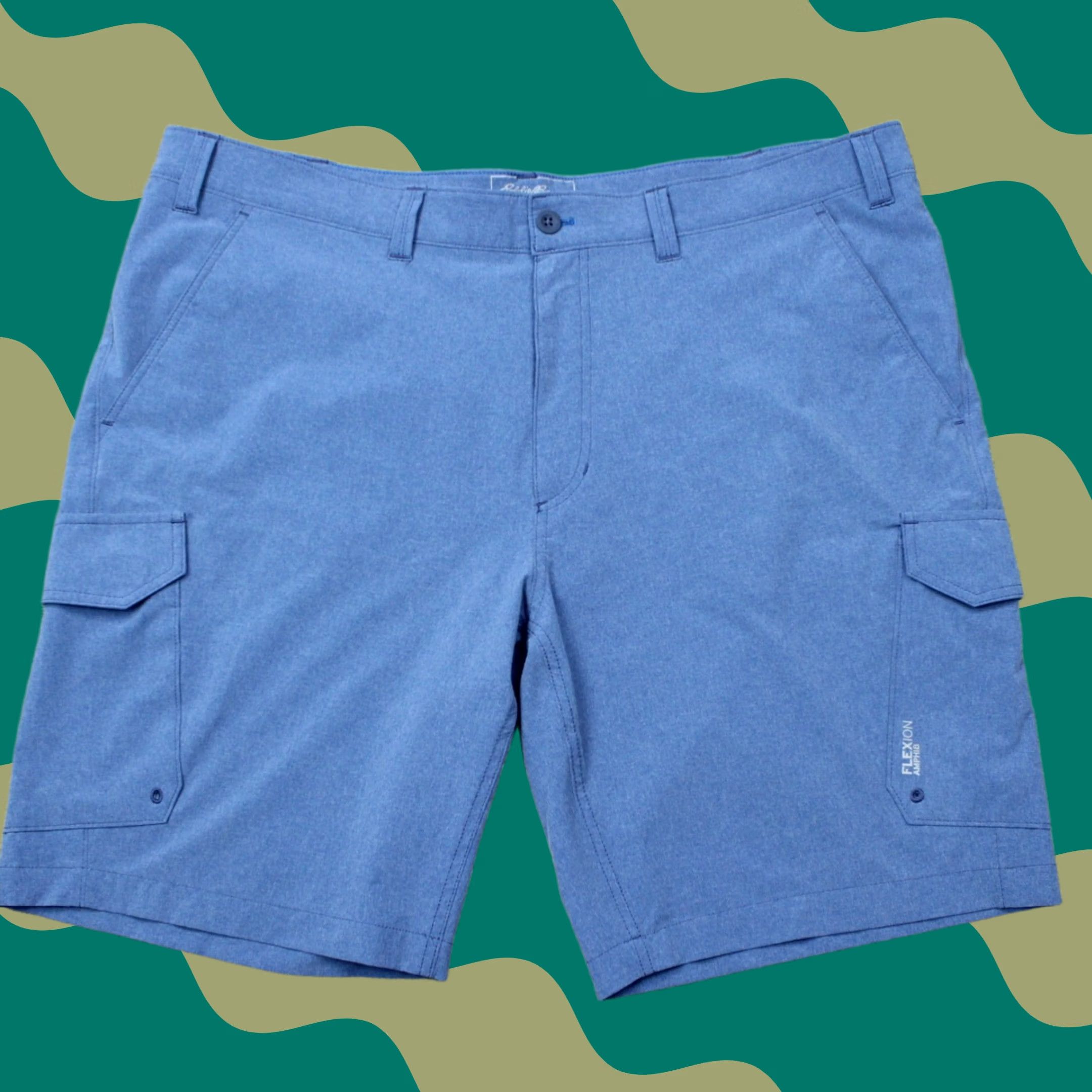 Eddie Bauer Eddie Bauer Shorts Men 42 Blue Flexion Amphib Hybrid Cargo Vented Hiking Outdoor Cargo Pocketed Casual Travel Regular Waist 42 Mens Blue Size US 42 / EU 58 - 1 Thumbnail