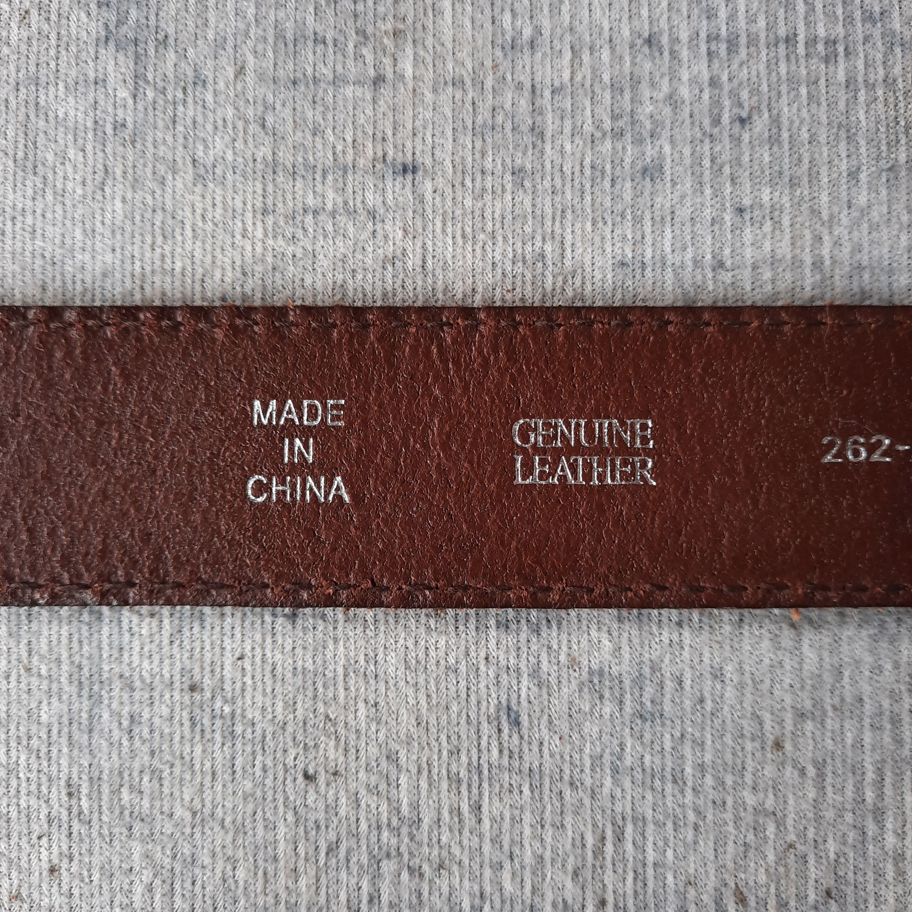Cowboy Equipment 🐎 Solid brass garrison stitching leather belt Size ONE SIZE - 7 Thumbnail