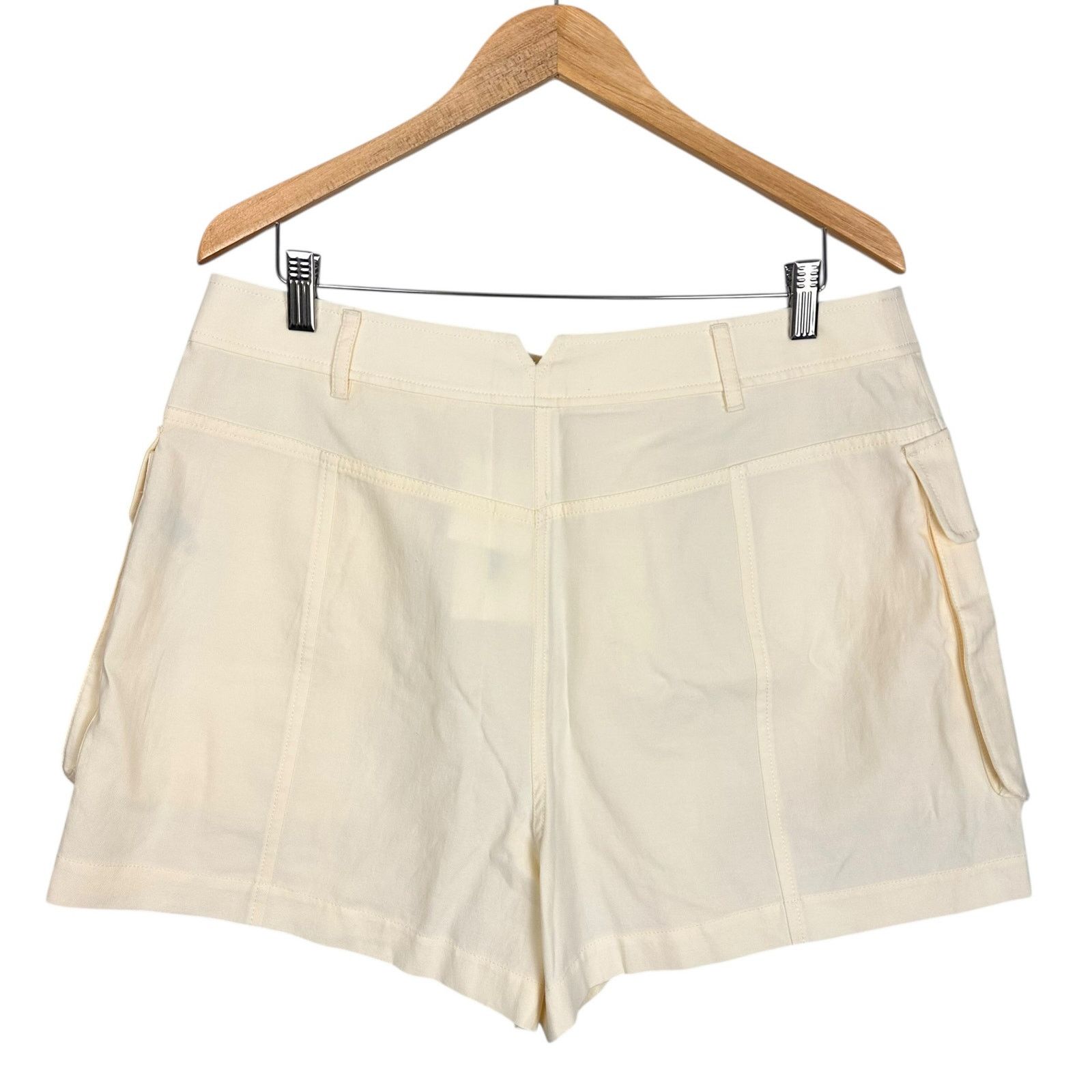 Ulla Johnson Ulla Johnson Sadie High-Rise Cargo Cotton Tencel Shorts 14 Size 36" / US 14 / IT 50 - 6 Thumbnail