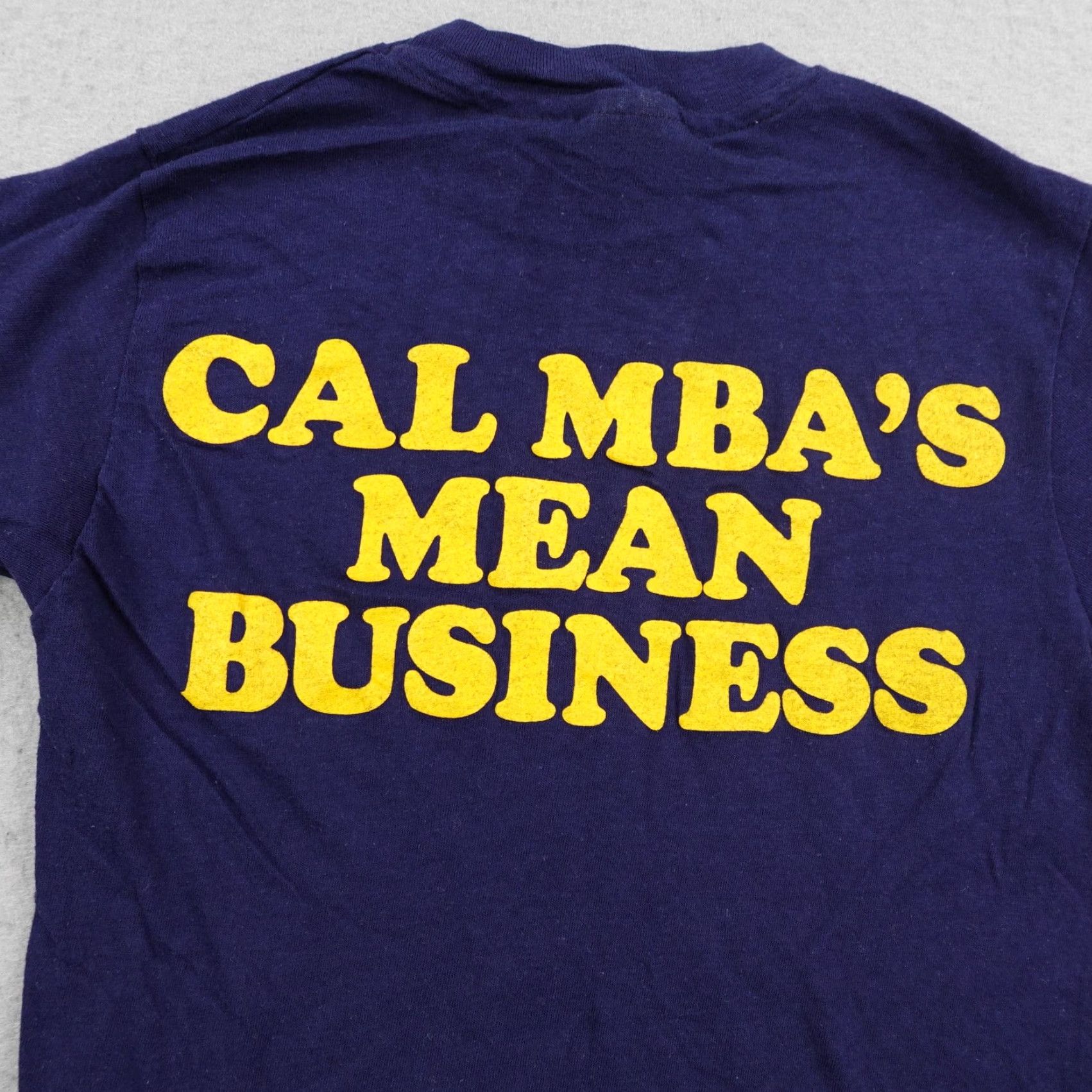 Hanes VINTAGE Cal UC Berkeley Shirt Mens Small Blue MBA Graduate School Business 80s Size US S / EU 44-46 / 1 - 7 Thumbnail